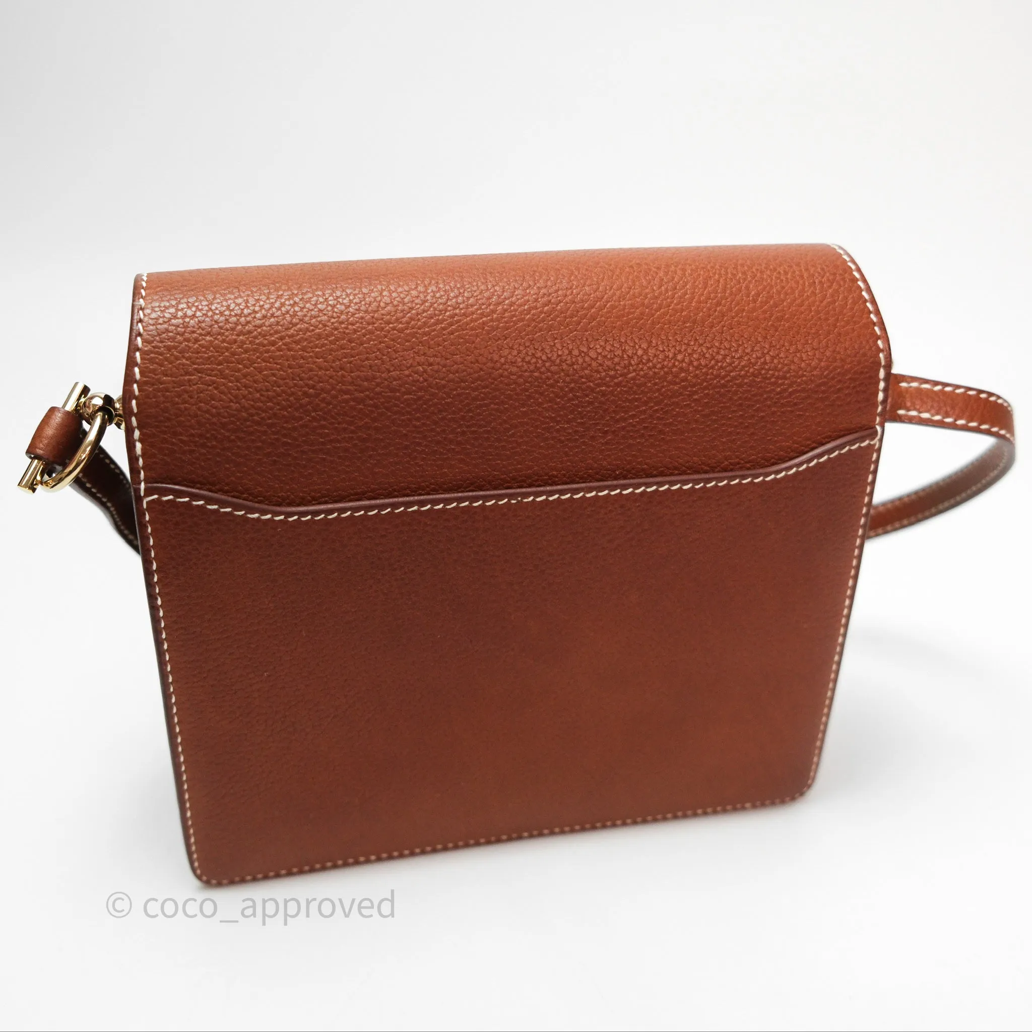 Herms Roulis Mini Fauve 34 Barenia Gold Hardware