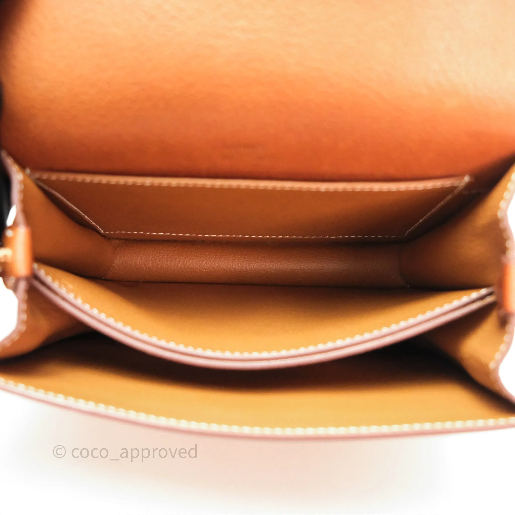 Herms Roulis Mini Fauve 34 Barenia Gold Hardware