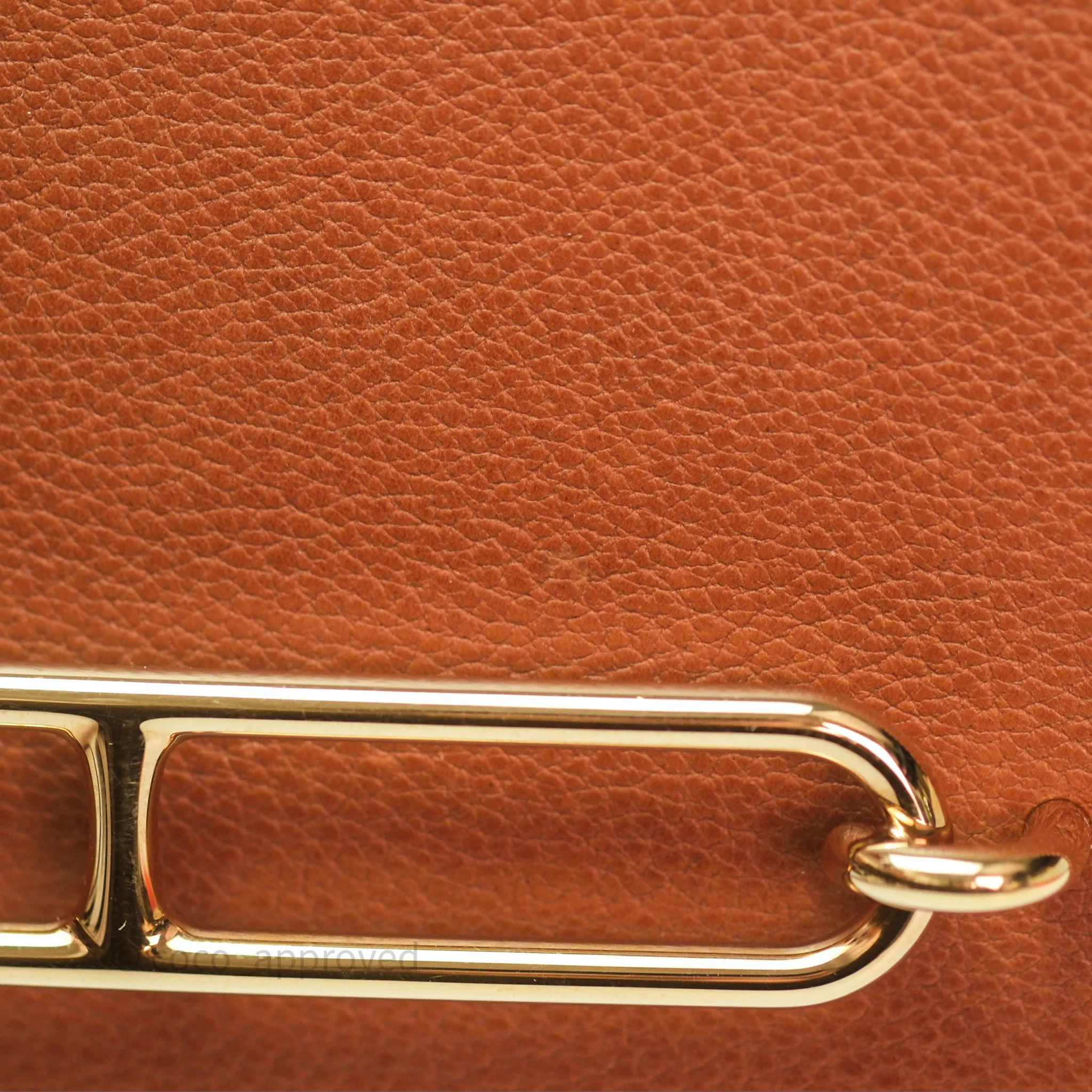 Herms Roulis Mini Fauve 34 Barenia Gold Hardware