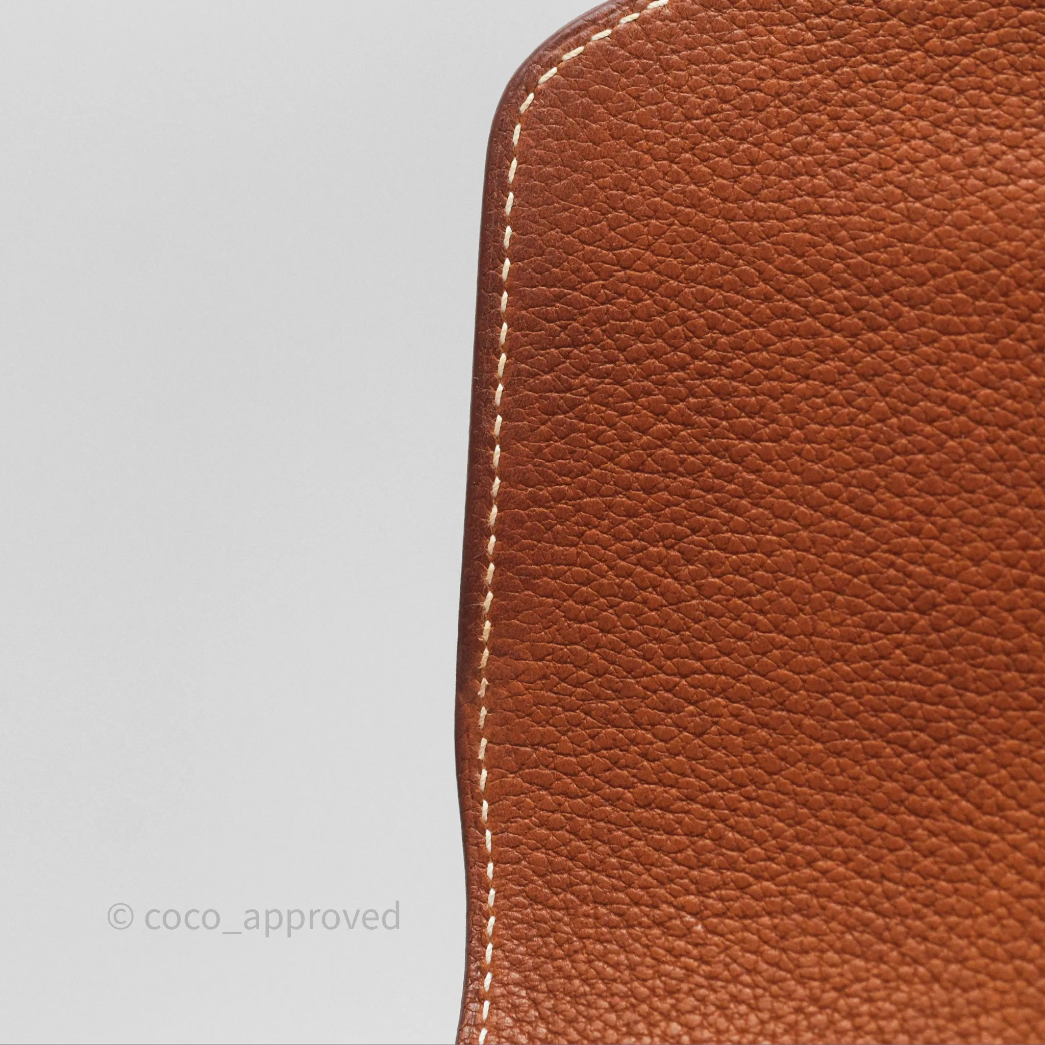 Herms Roulis Mini Fauve 34 Barenia Gold Hardware