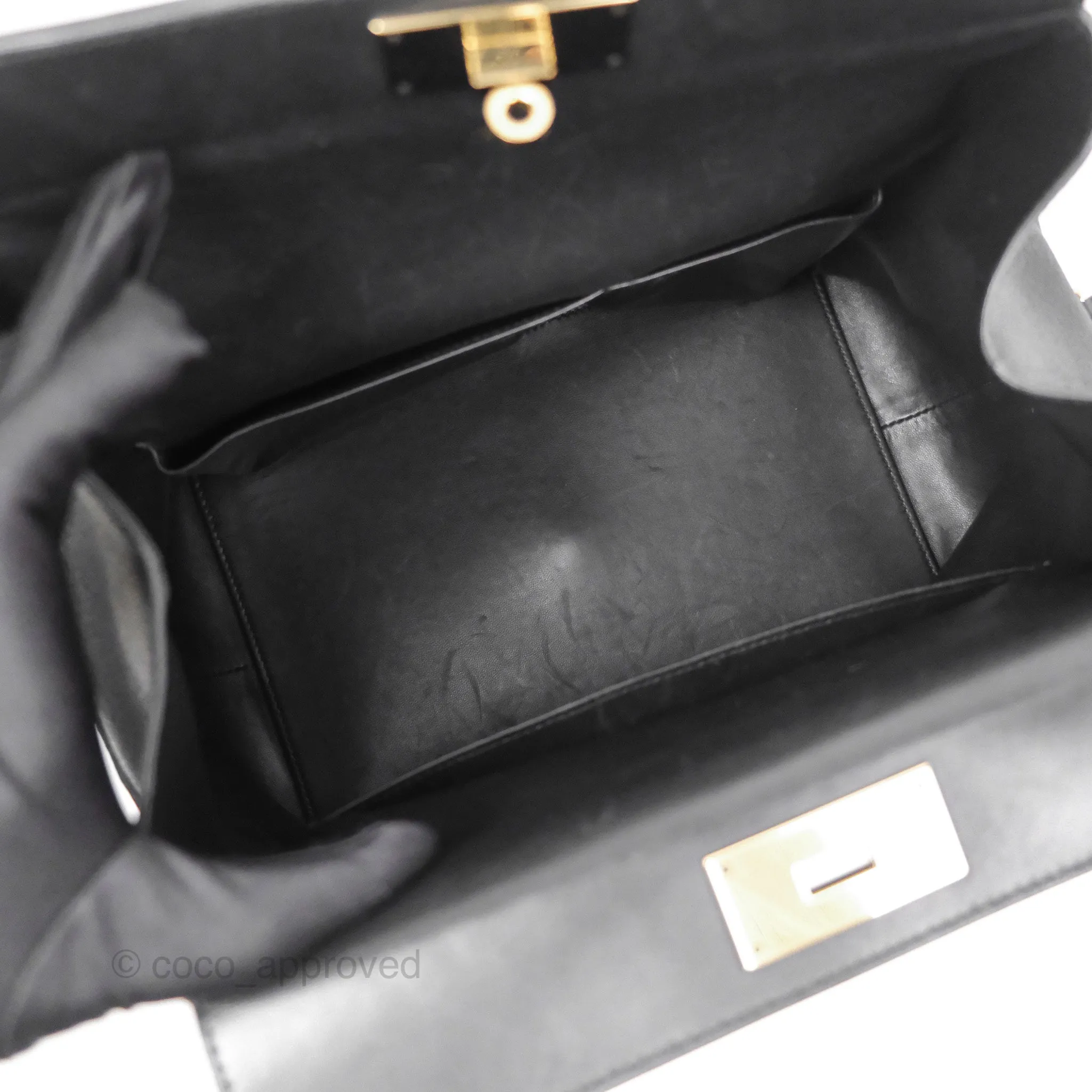 Herms ToolBox 26 Noir 89 Taurillon Novillo Gold Hardware