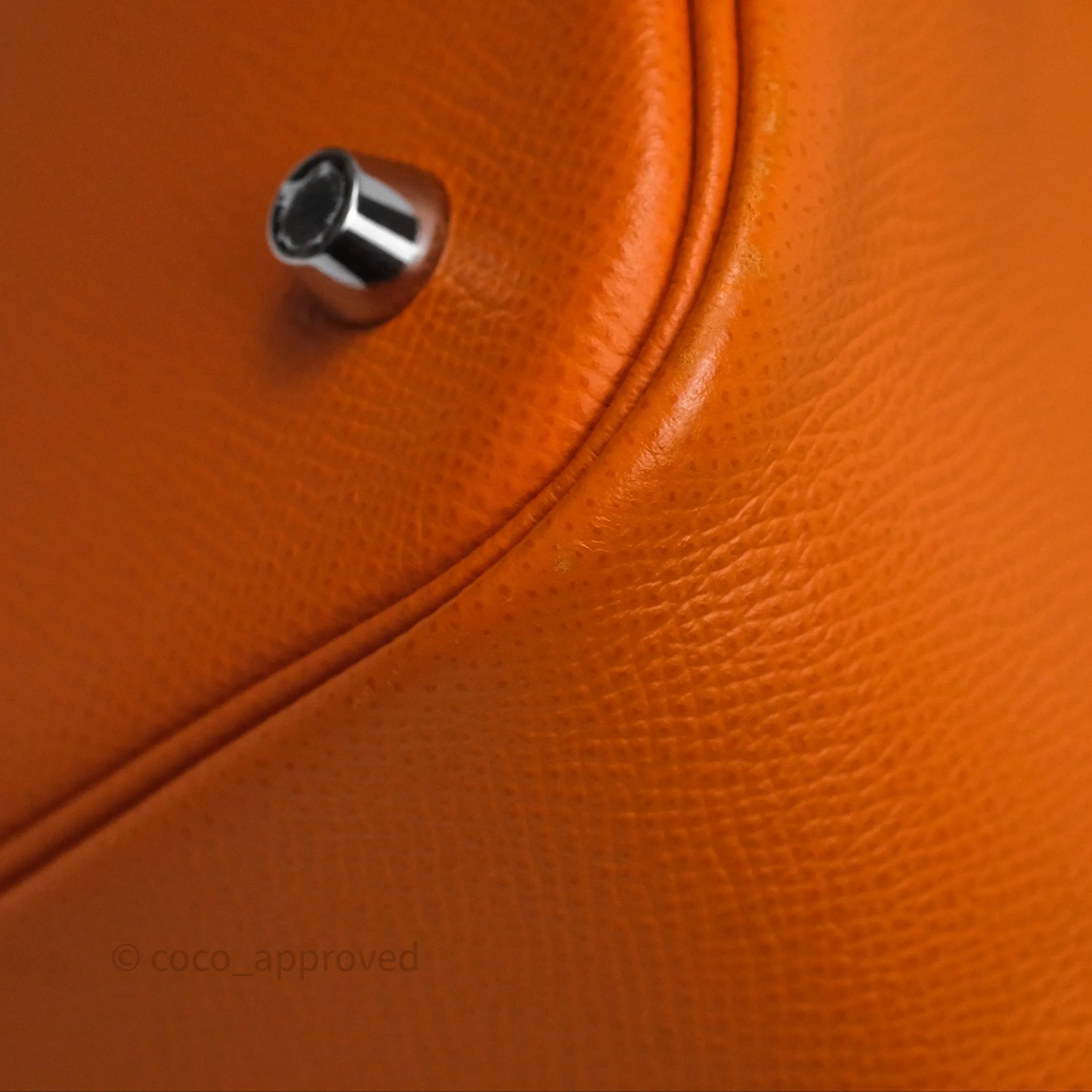 Herms Tressage De Cuir Picotin Lock 22 Abricot I9/ Rose Azale 8W/ Gold 37 Epsom Palladium Hardware