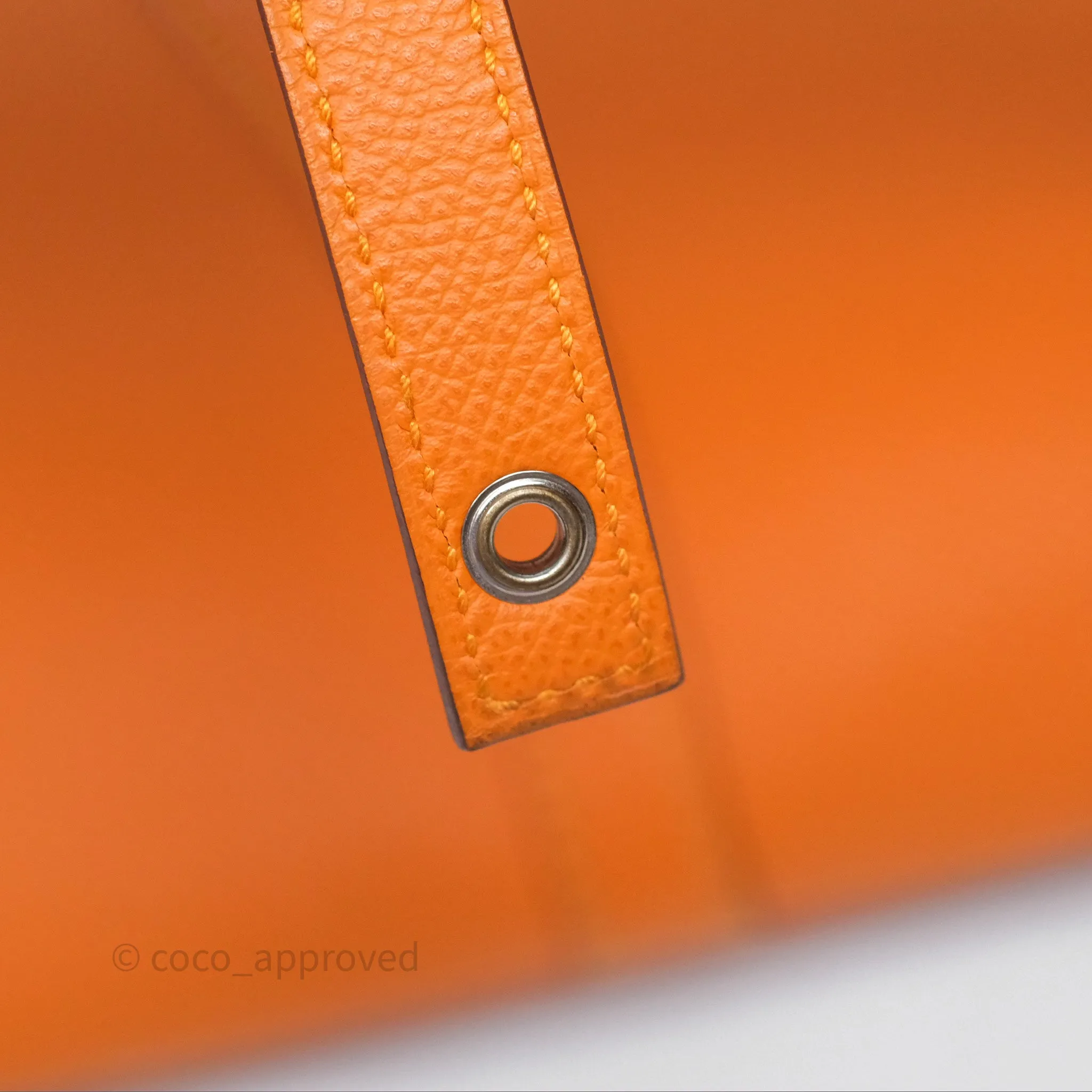 Herms Tressage De Cuir Picotin Lock 22 Abricot I9/ Rose Azale 8W/ Gold 37 Epsom Palladium Hardware