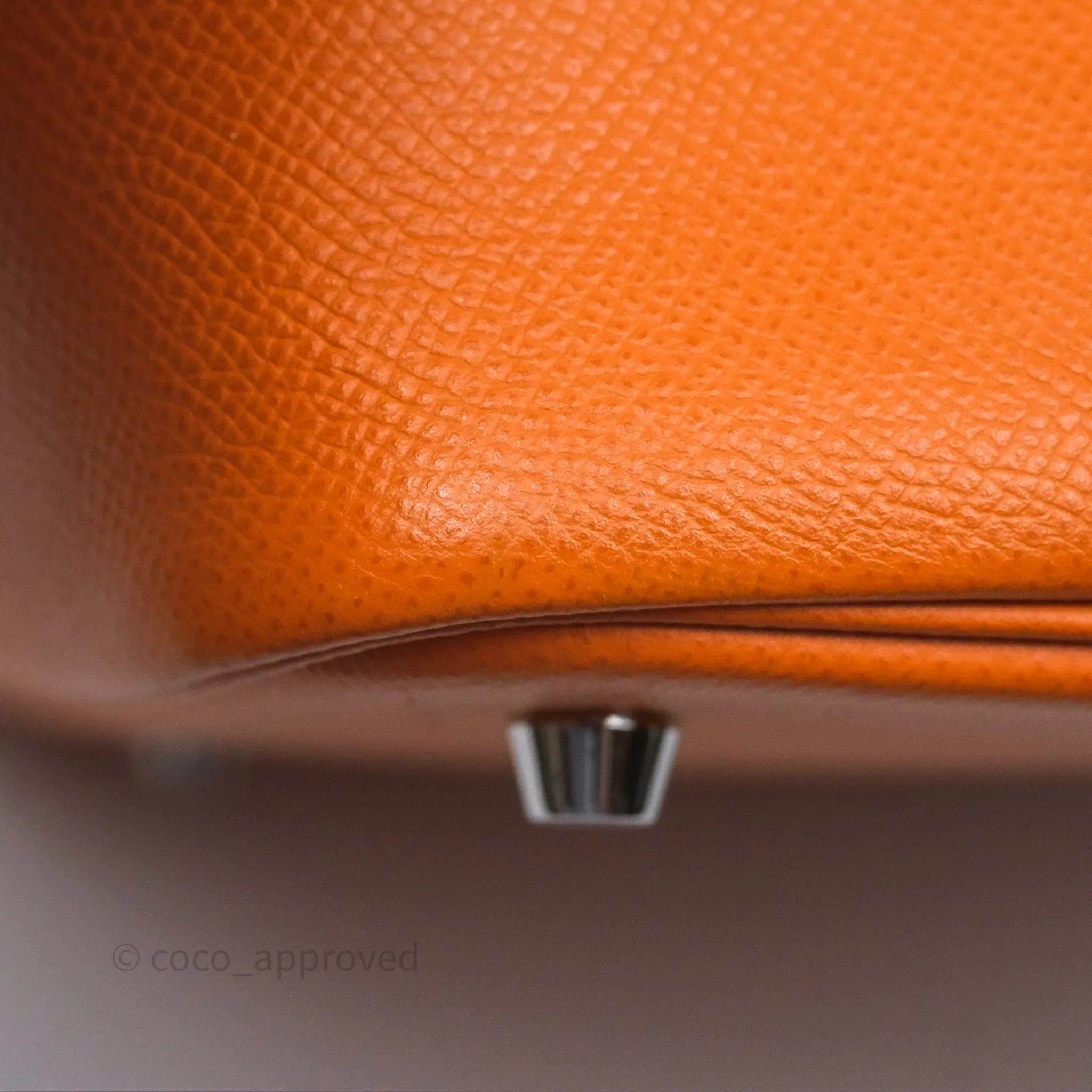 Herms Tressage De Cuir Picotin Lock 22 Abricot I9/ Rose Azale 8W/ Gold 37 Epsom Palladium Hardware