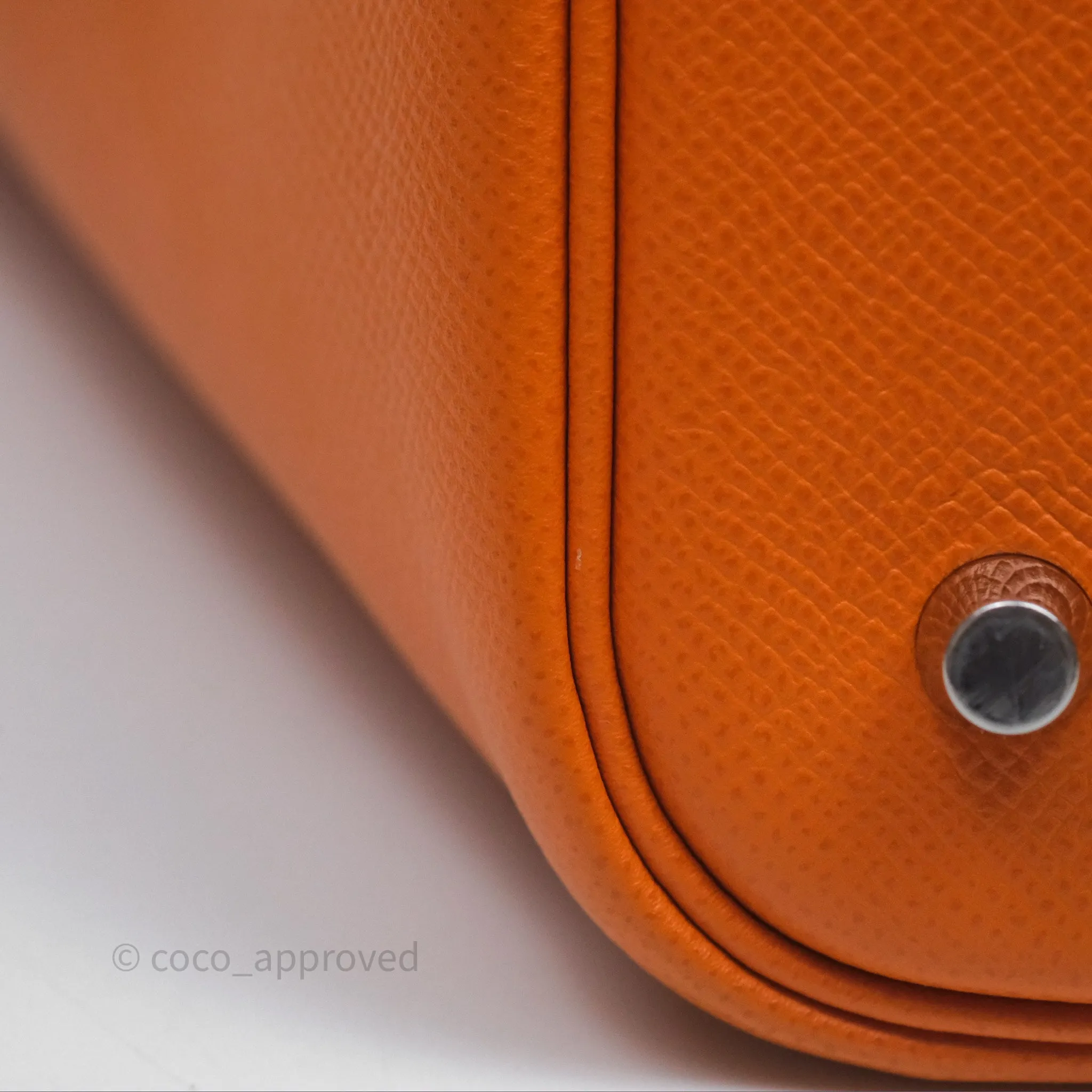 Herms Tressage De Cuir Picotin Lock 22 Abricot I9/ Rose Azale 8W/ Gold 37 Epsom Palladium Hardware