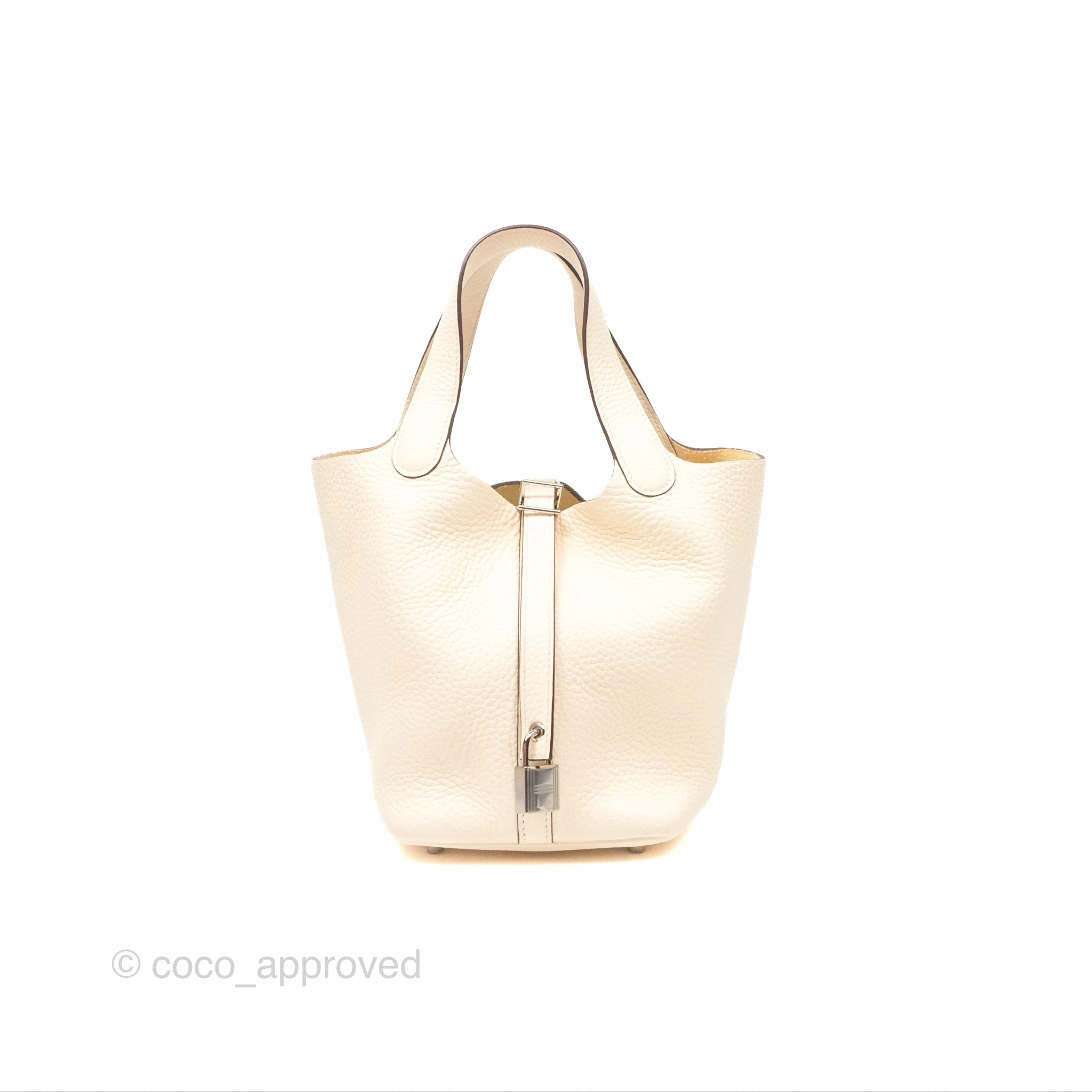 Herms Picotin Lock 18 Nata I2 Clemence Palladium Hardware