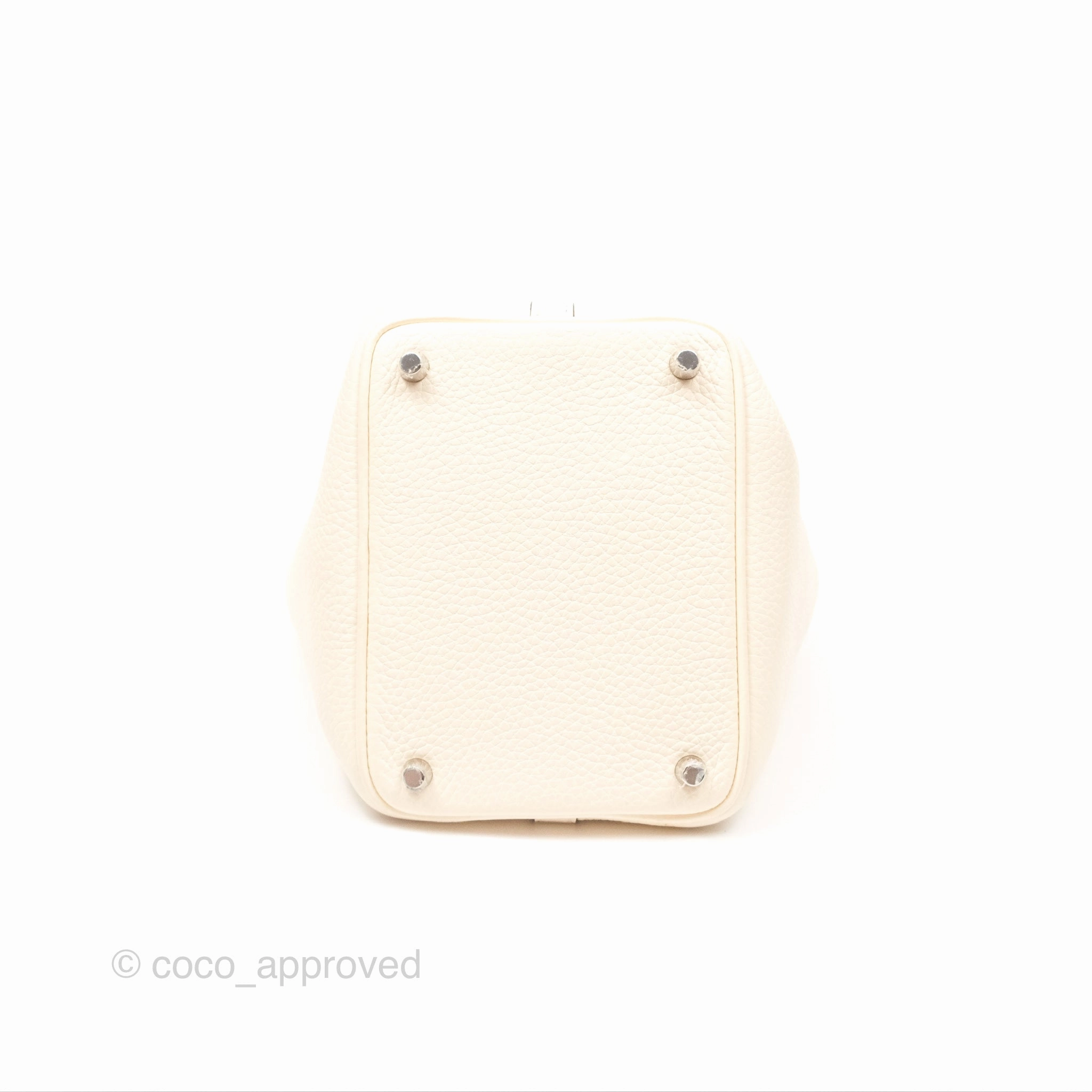 Herms Picotin Lock 18 Nata I2 Clemence Palladium Hardware