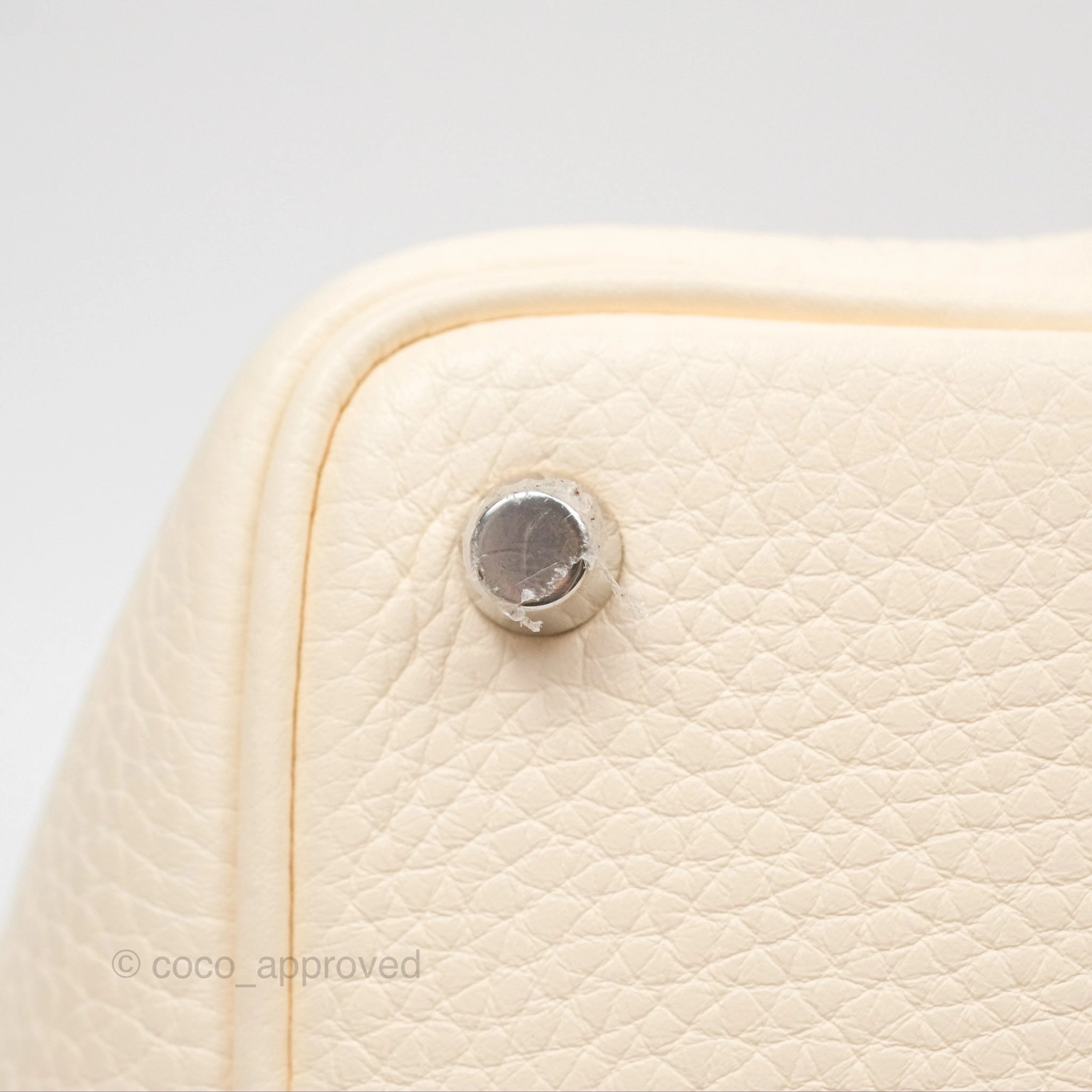 Herms Picotin Lock 18 Nata I2 Clemence Palladium Hardware