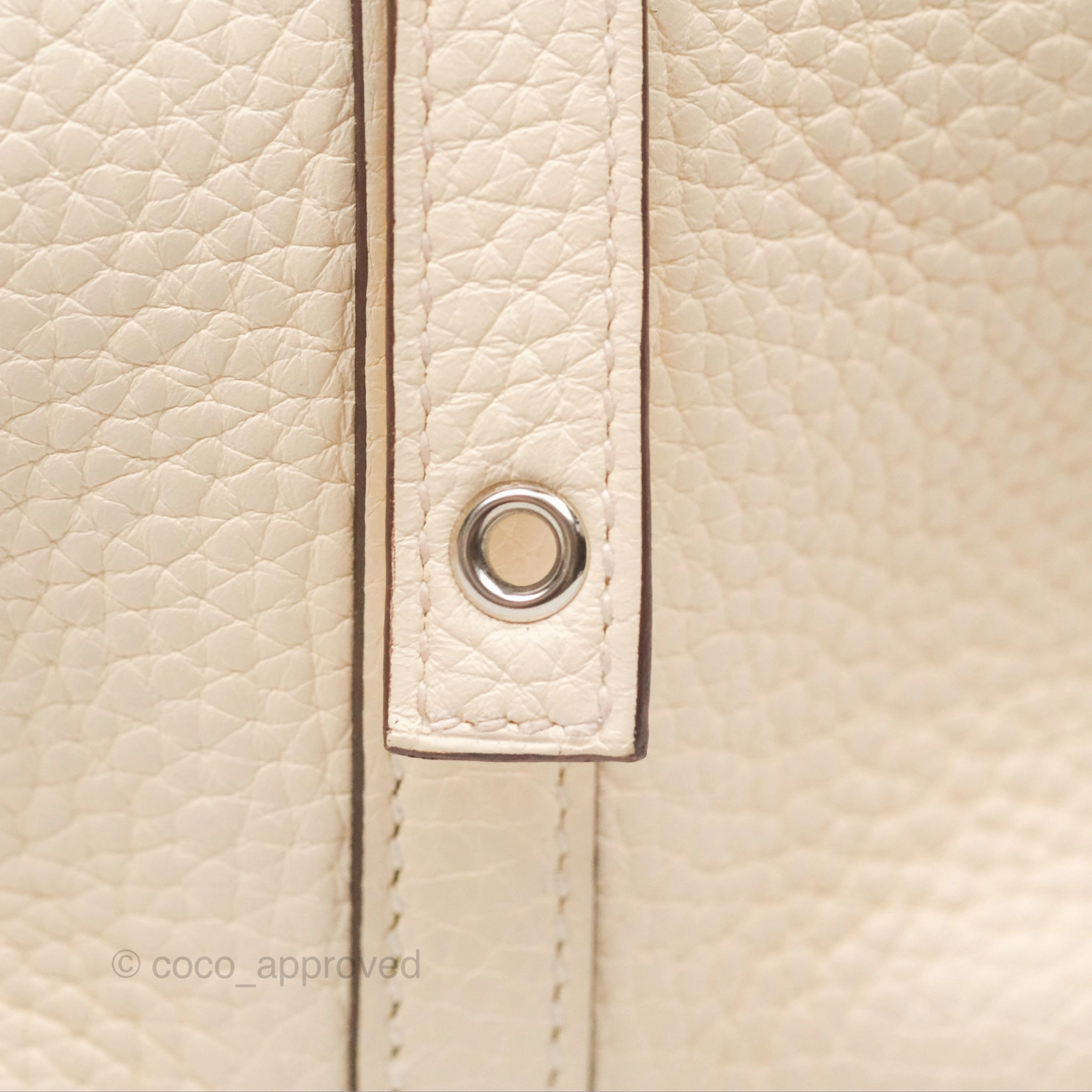 Herms Picotin Lock 18 Nata I2 Clemence Palladium Hardware