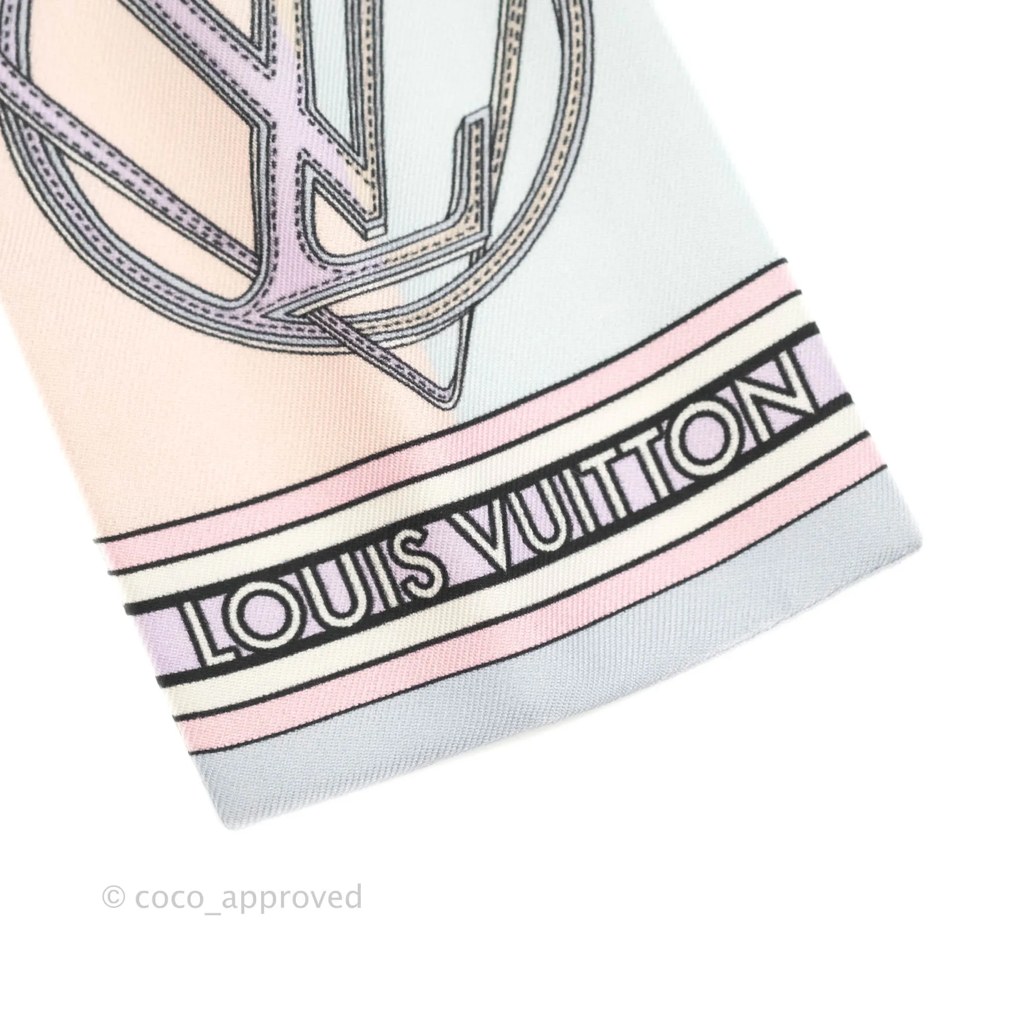 Louis Vuitton All In LV Bandeau Silk Twilly Rose