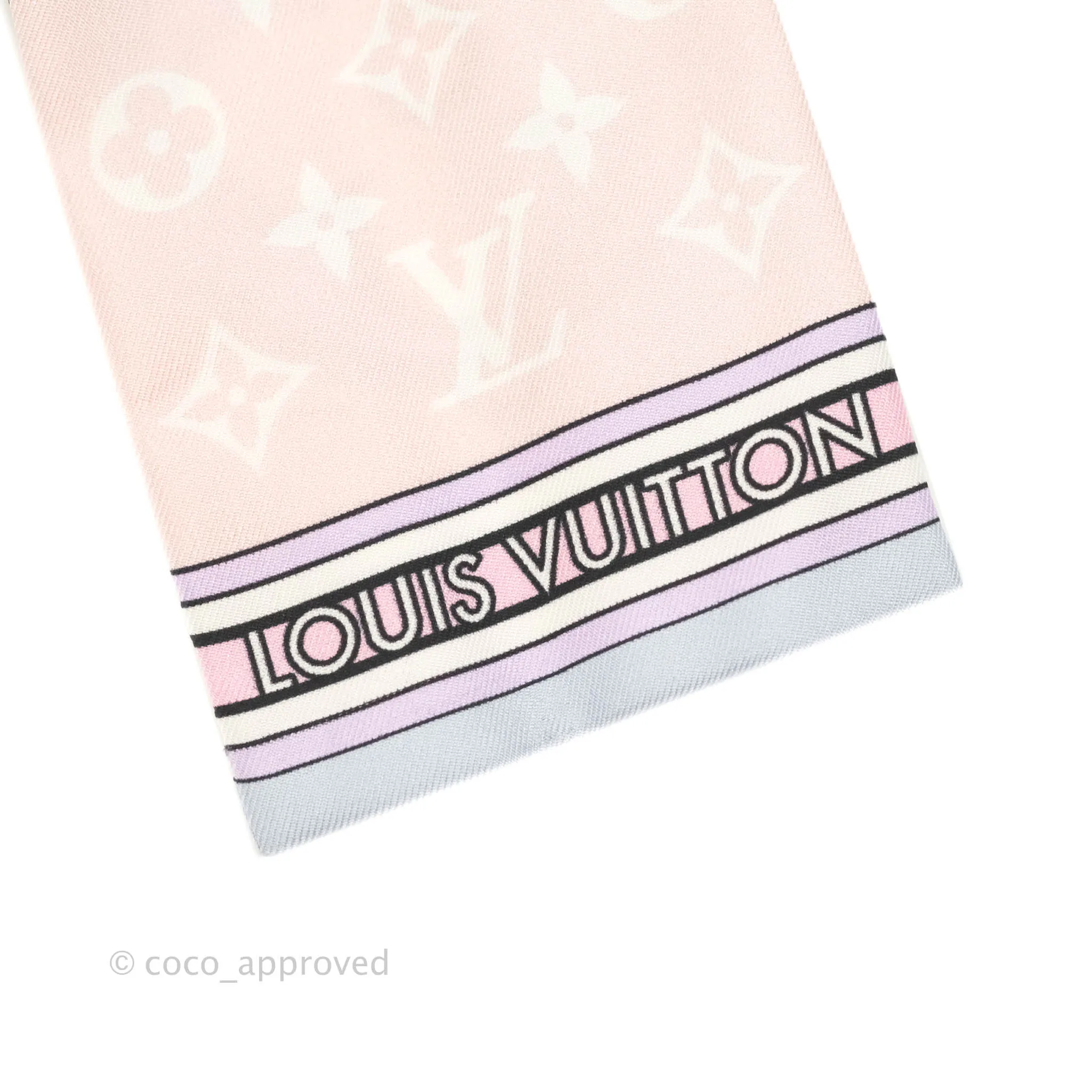 Louis Vuitton All In LV Bandeau Silk Twilly Rose