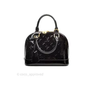 Louis Vuitton Alma BB Dark Purple Monogram Vernis Leather