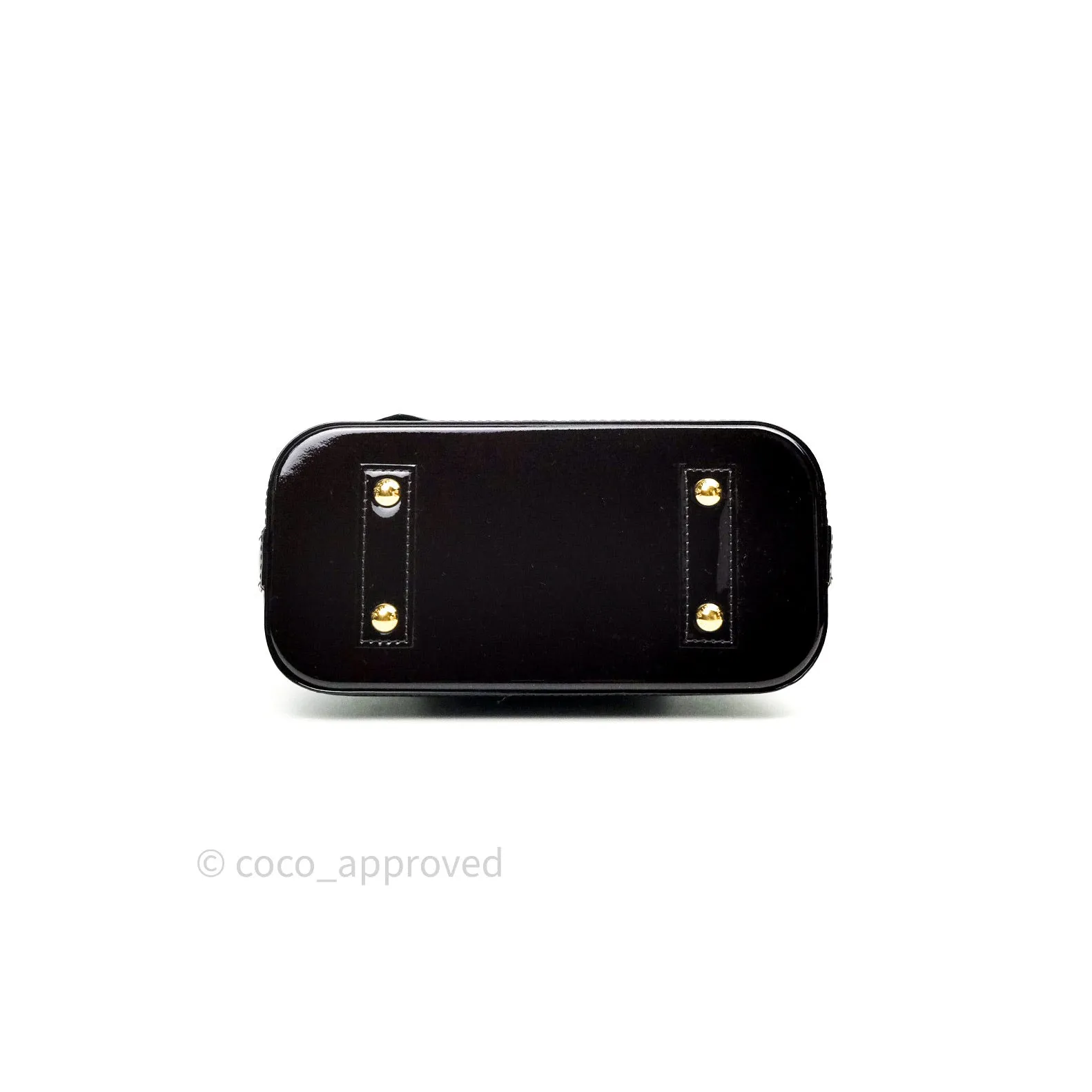 Louis Vuitton Alma BB Dark Purple Monogram Vernis Leather