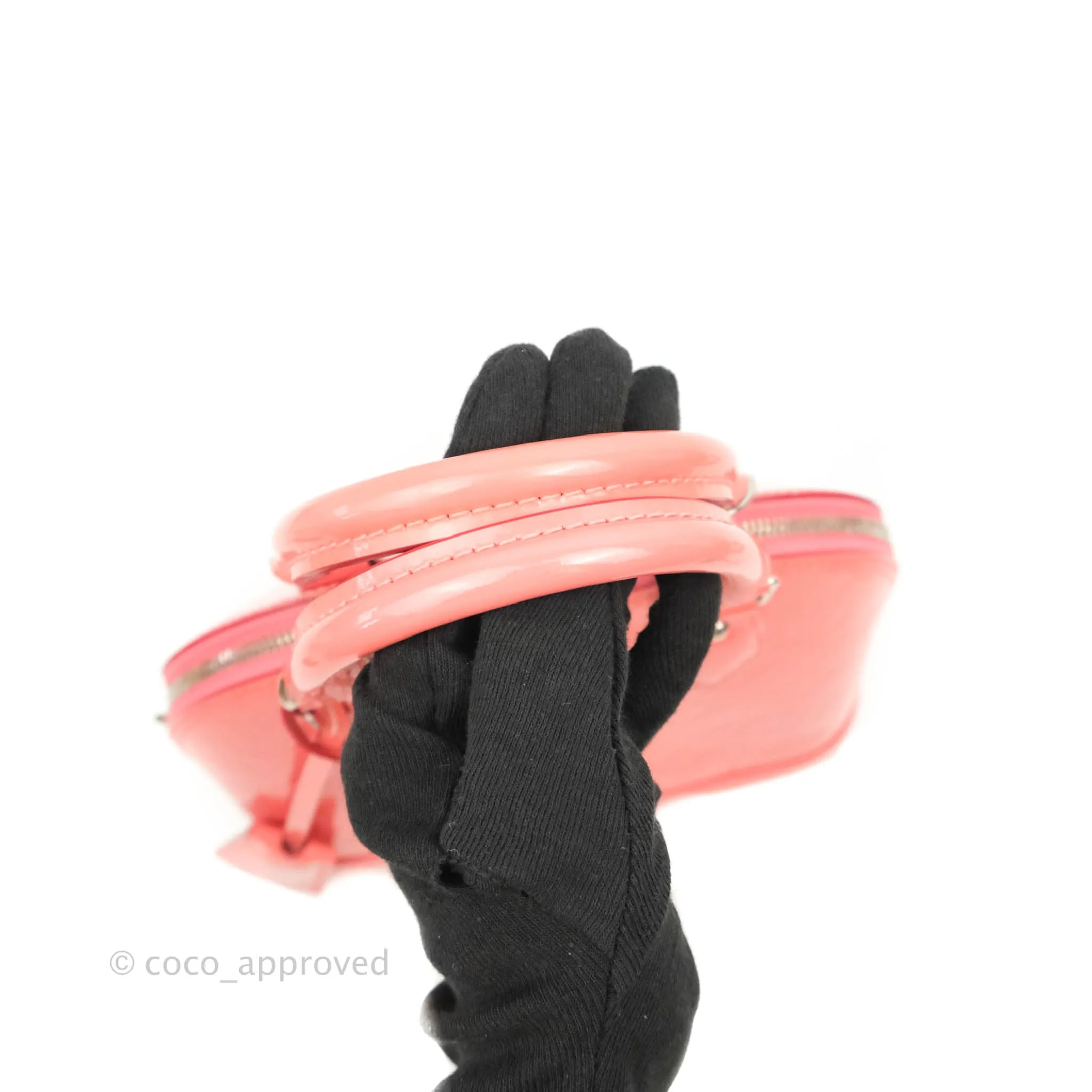 Louis Vuitton Alma BB Patent Pink Silver Hardware