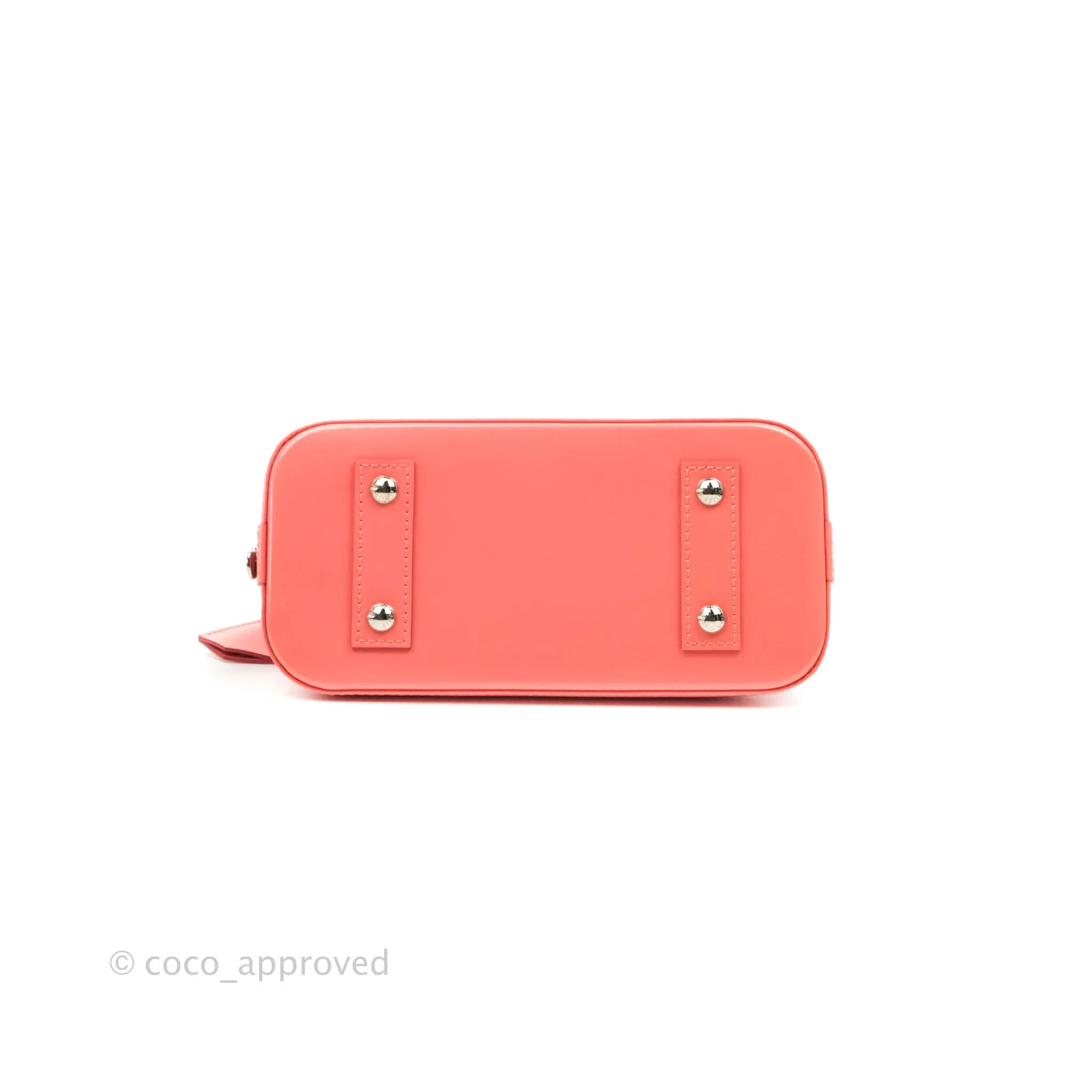 Louis Vuitton Alma BB Patent Pink Silver Hardware