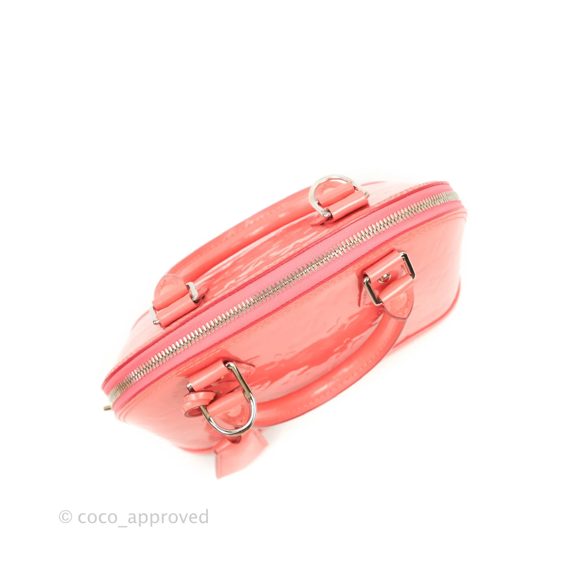 Louis Vuitton Alma BB Patent Pink Silver Hardware