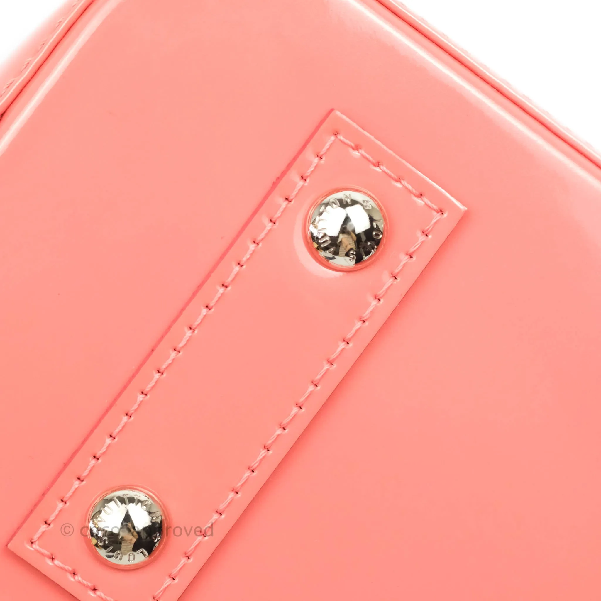 Louis Vuitton Alma BB Patent Pink Silver Hardware