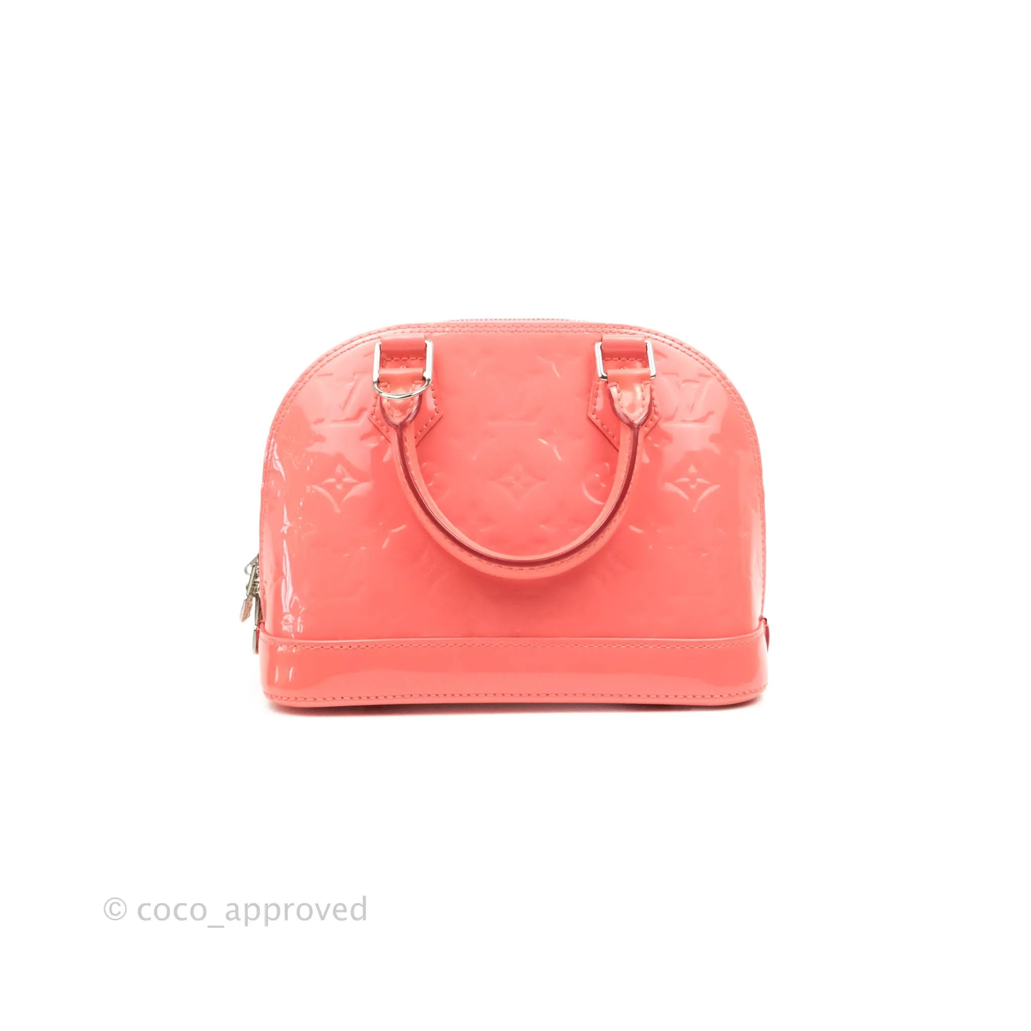 Louis Vuitton Alma BB Patent Pink Silver Hardware