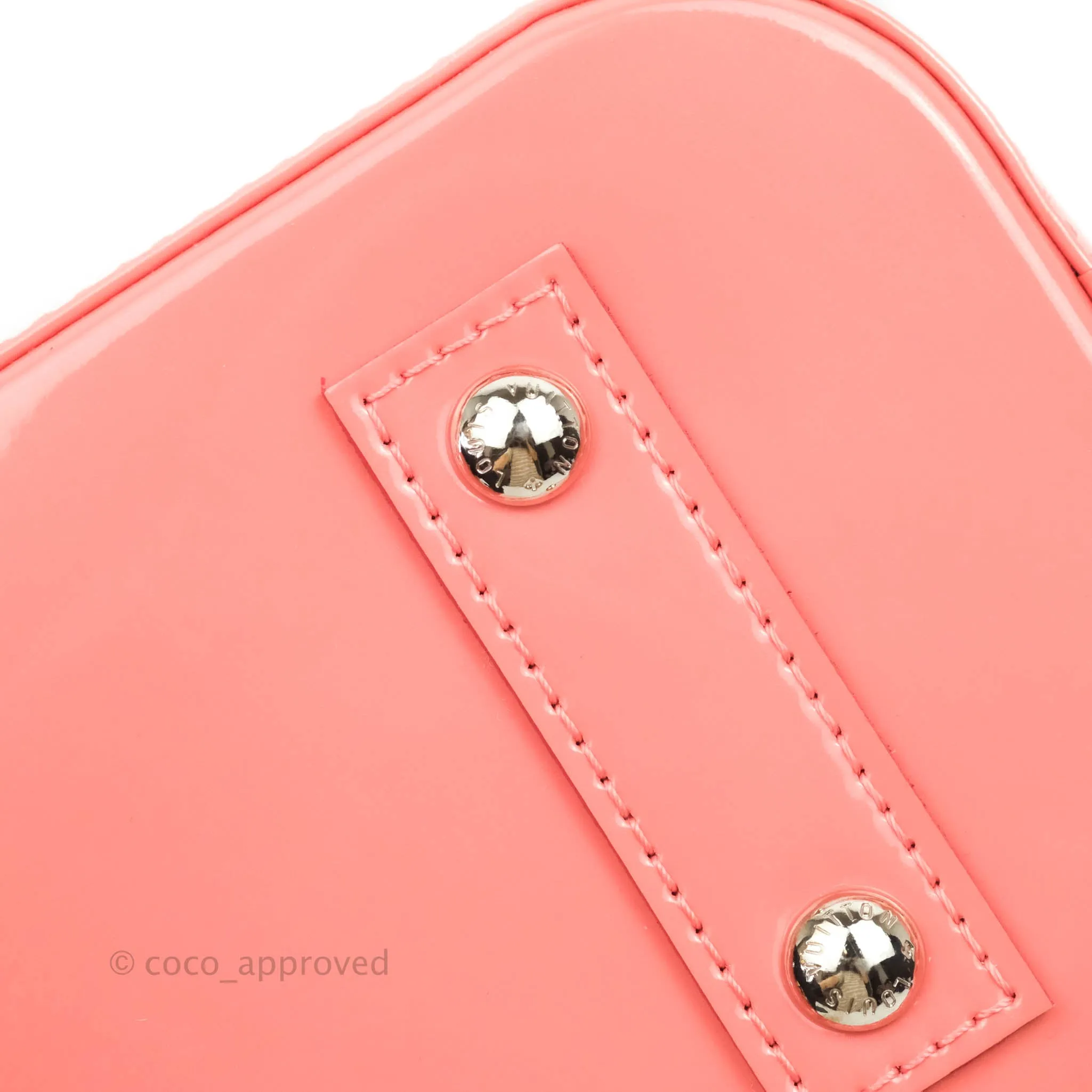 Louis Vuitton Alma BB Patent Pink Silver Hardware