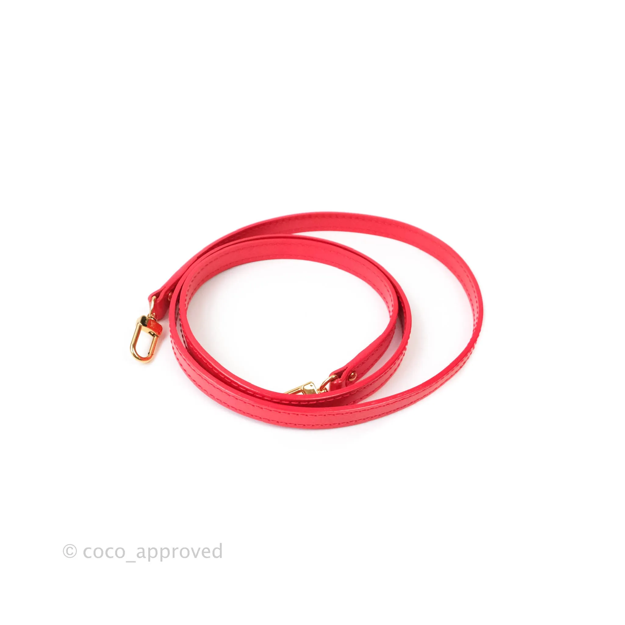 Louis Vuitton Alma BB Patent Red Gold Hardware