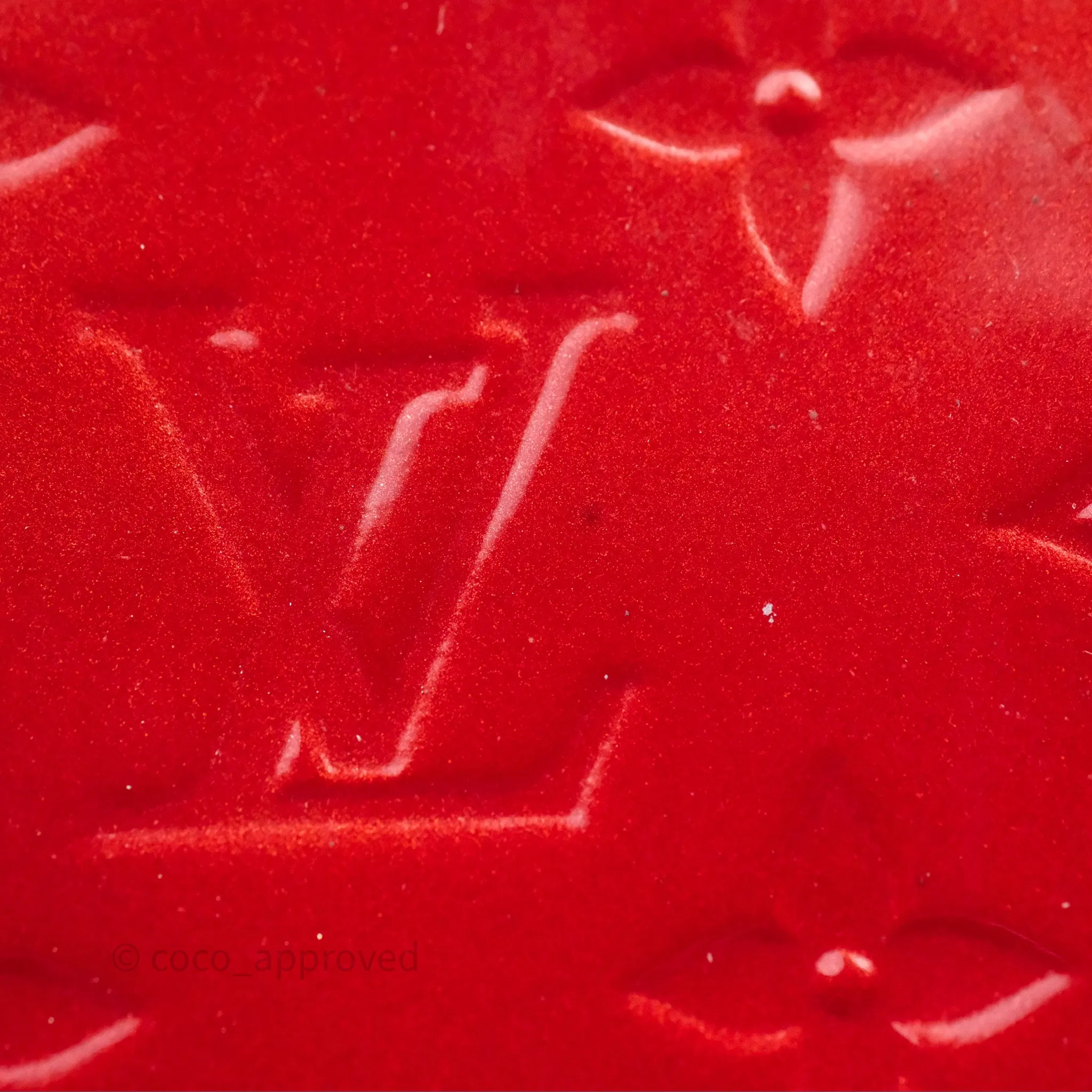 Louis Vuitton Alma BB Red Patent Gold Hardware