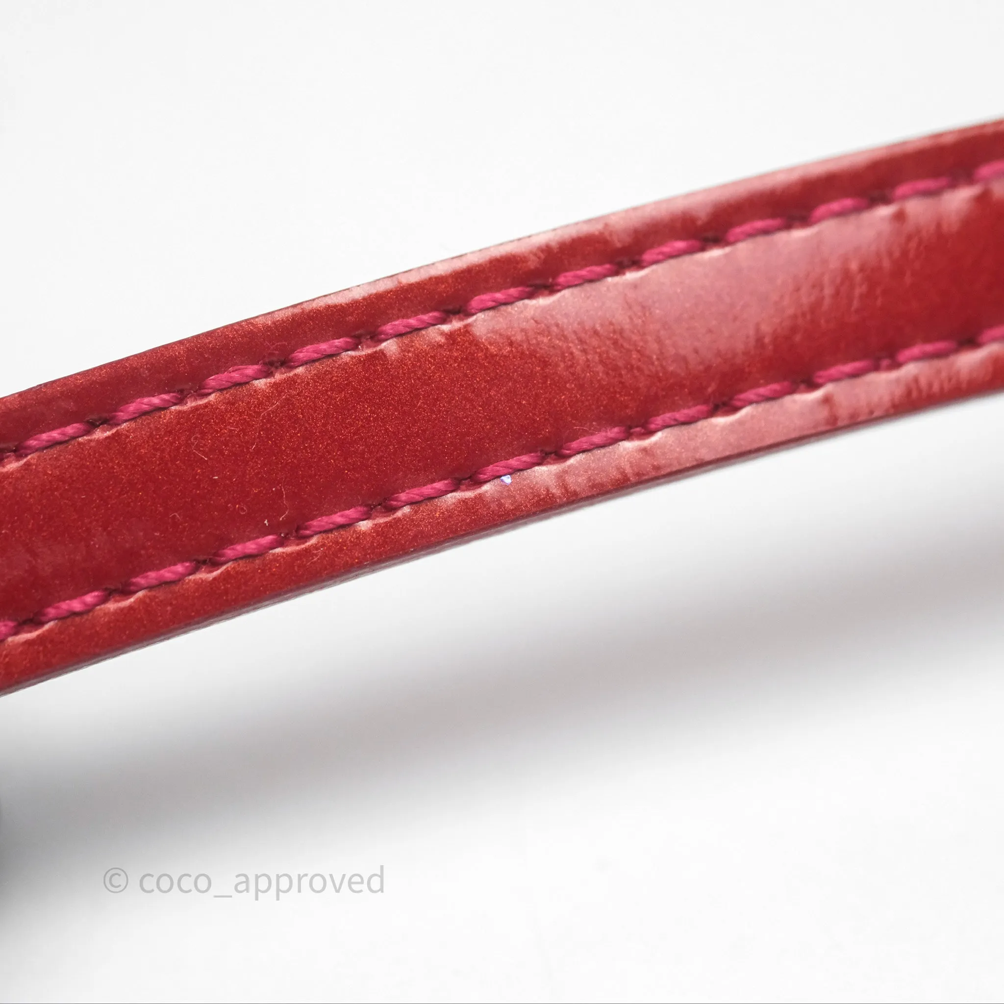 Louis Vuitton Alma BB Red Patent Gold Hardware