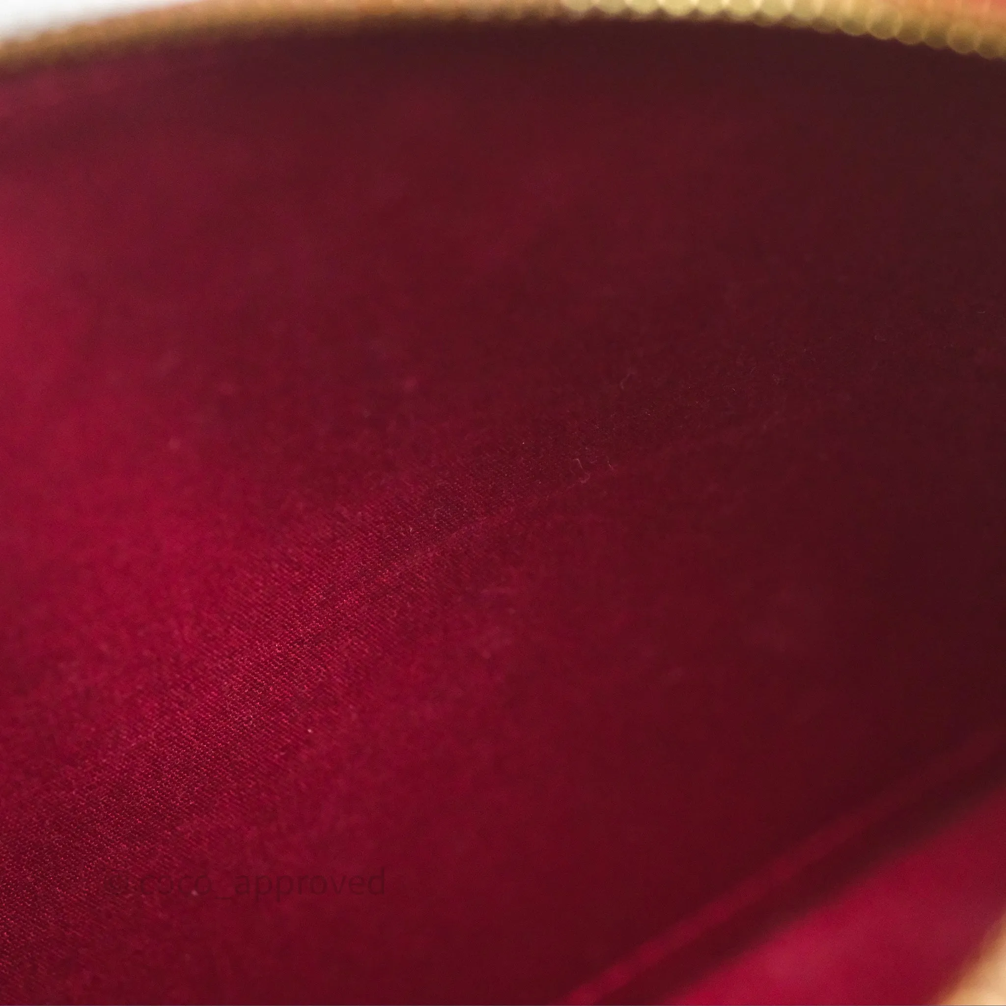 Louis Vuitton Alma BB Red Patent Gold Hardware