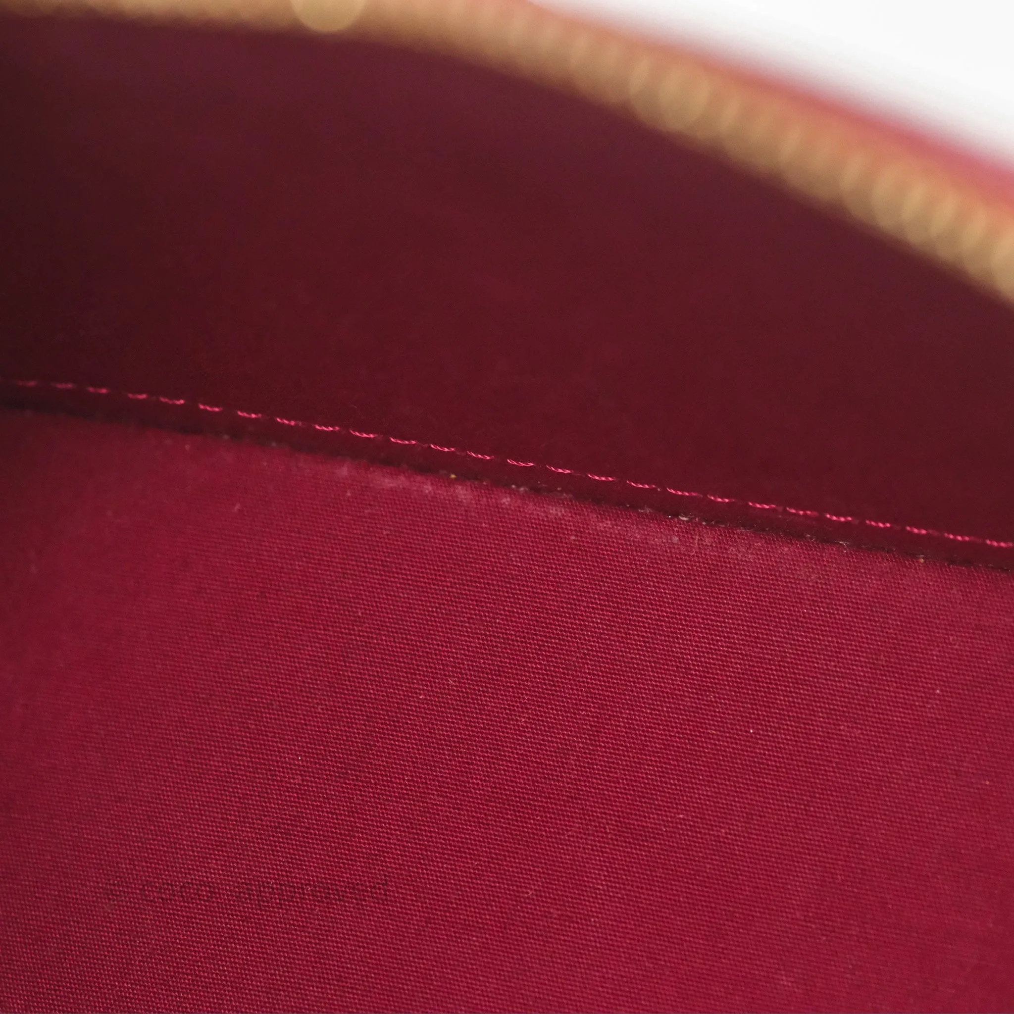 Louis Vuitton Alma BB Red Patent Gold Hardware