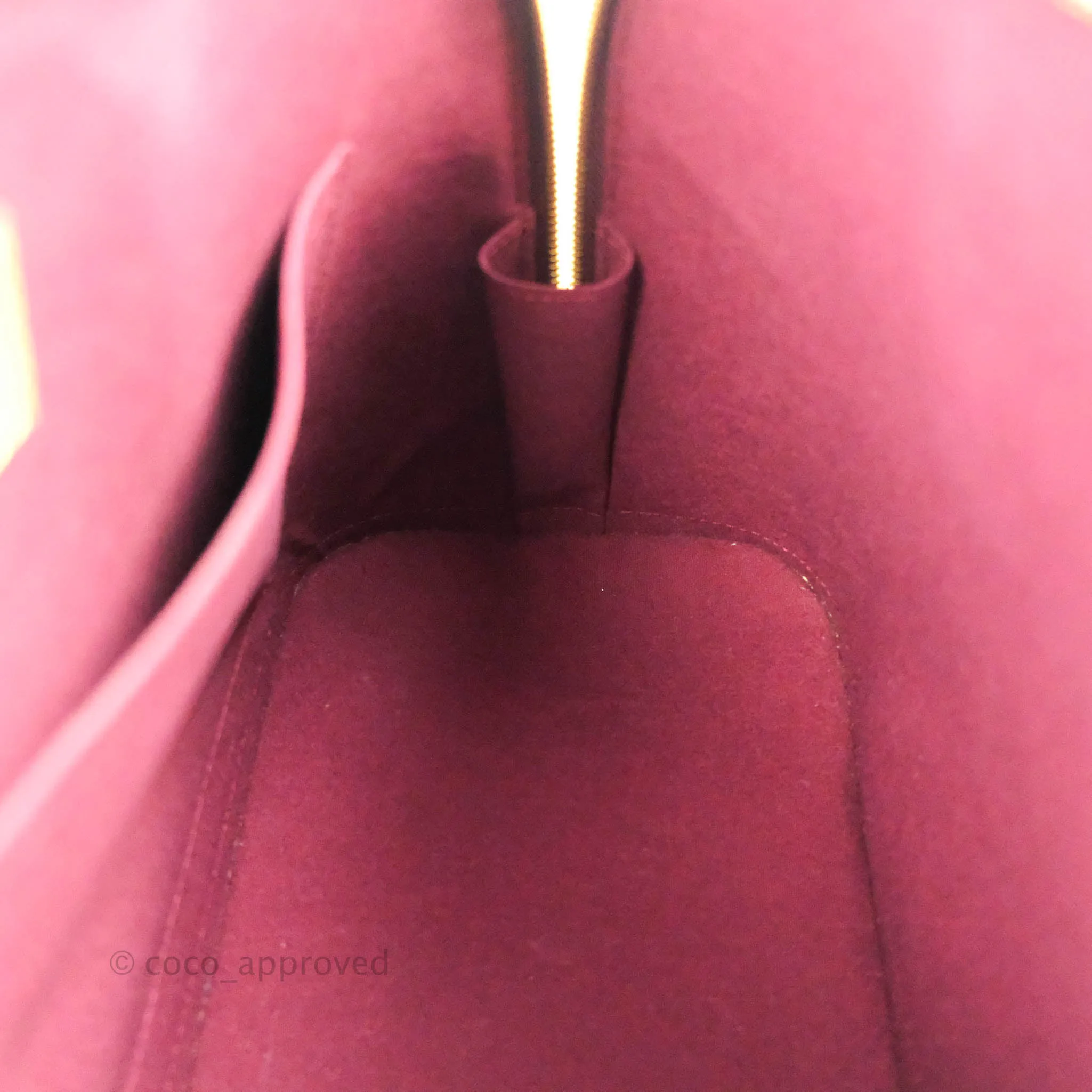 Louis Vuitton Alma PM Burgundy Patent Gold Hardware