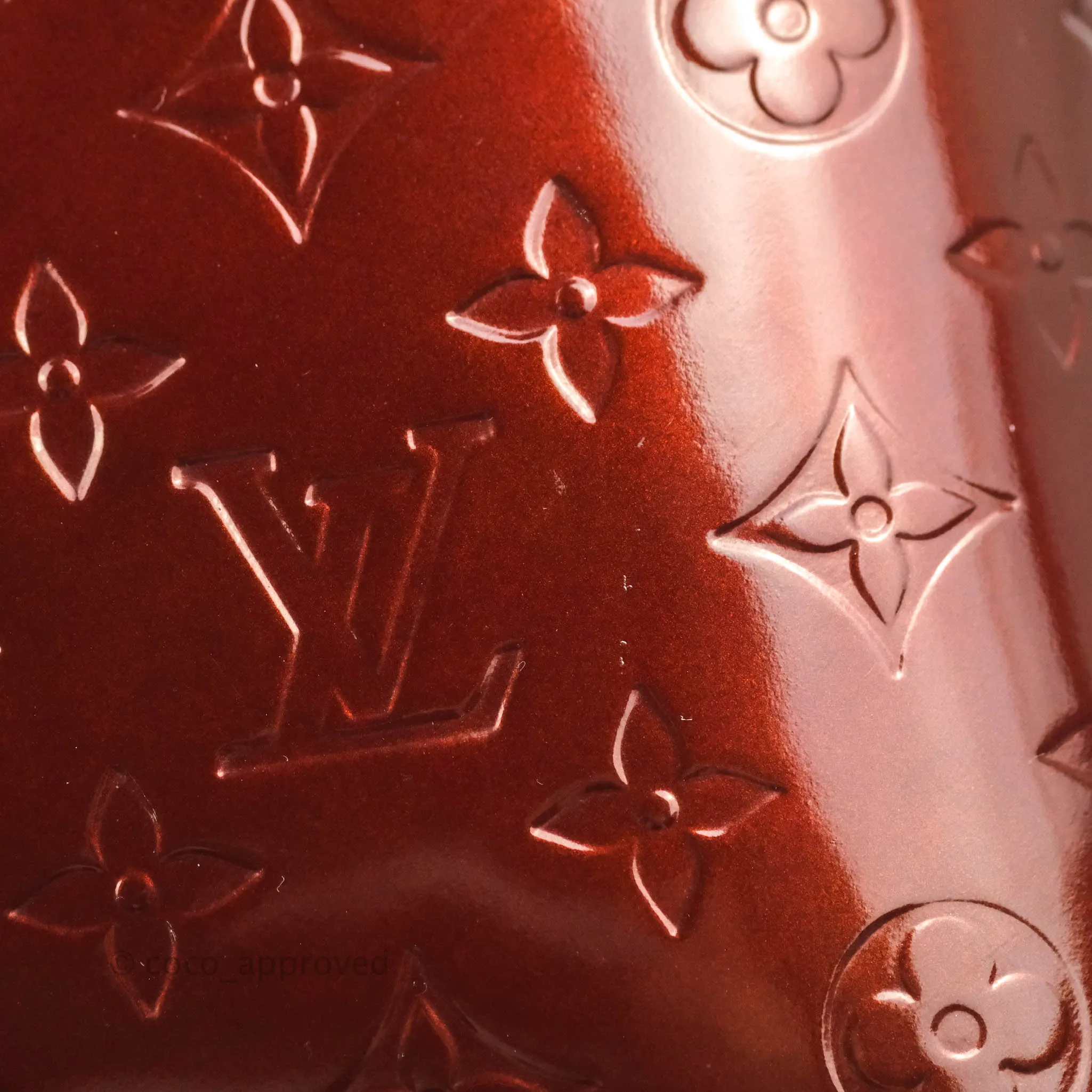 Louis Vuitton Alma PM Burgundy Patent Gold Hardware