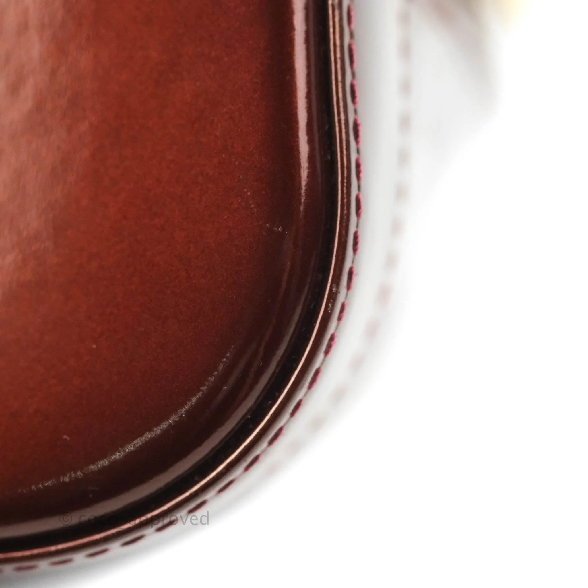 Louis Vuitton Alma PM Burgundy Patent Gold Hardware