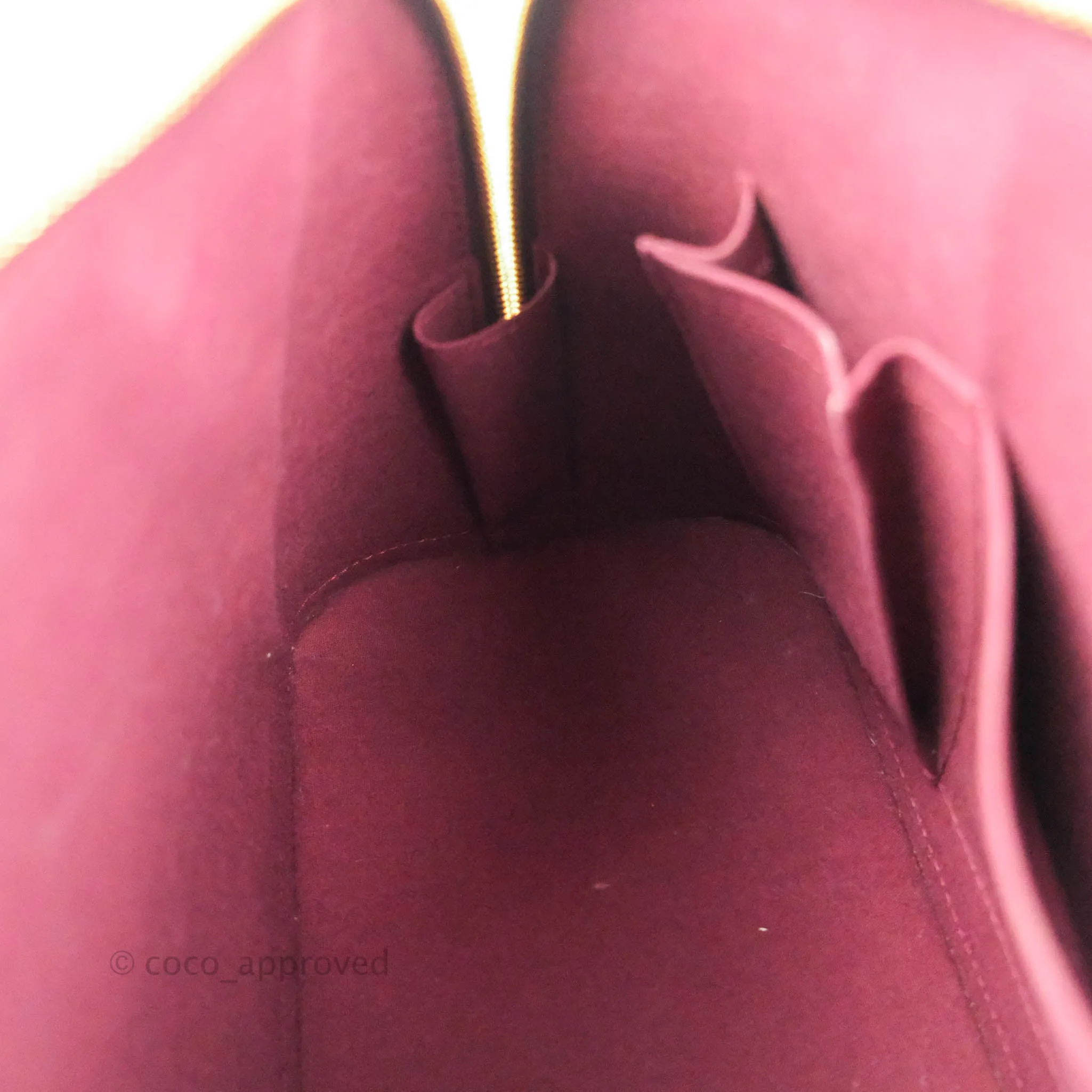 Louis Vuitton Alma PM Burgundy Patent Gold Hardware