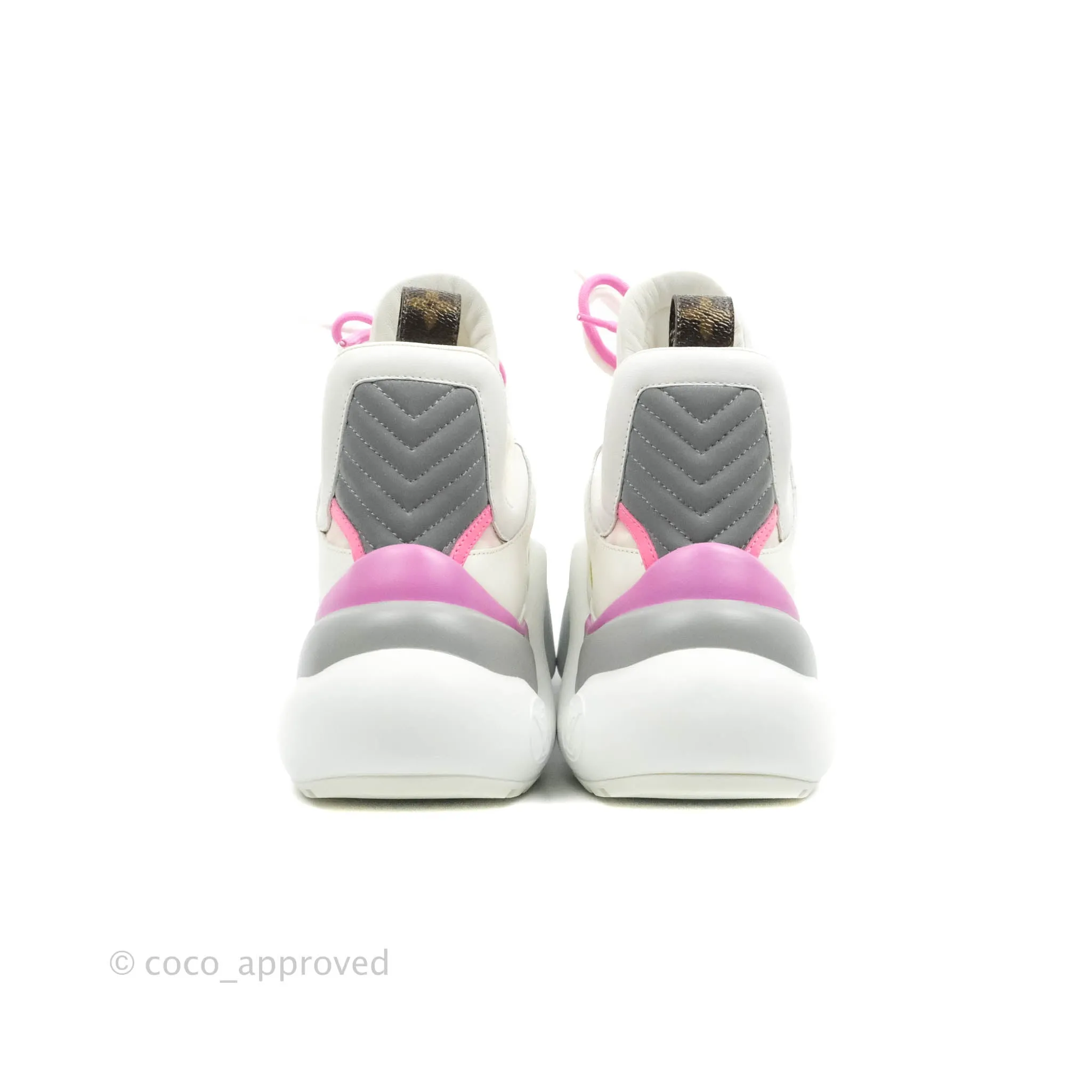 Louis Vuitton Archlight Sneakers Rose Clair Pink & White Size 38
