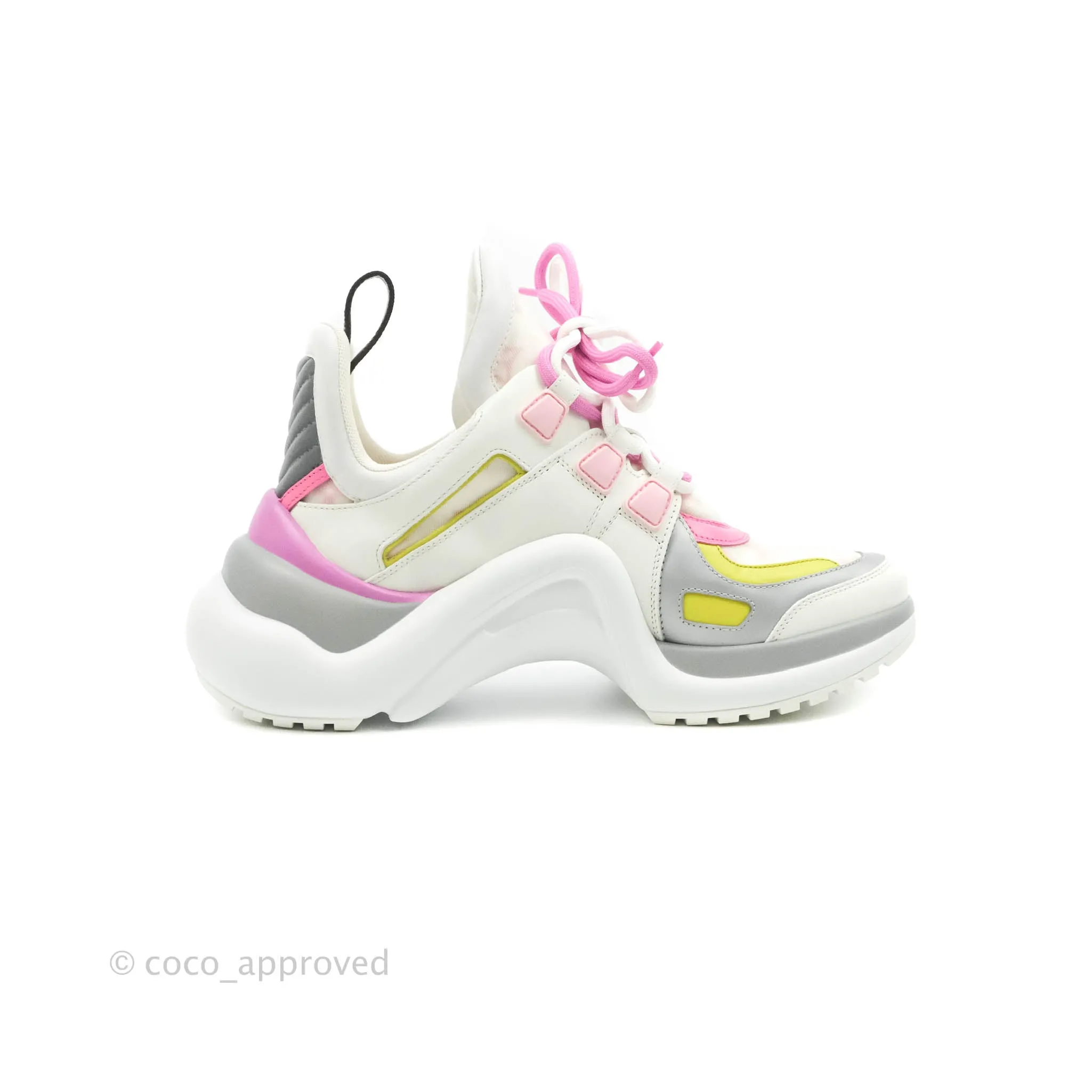 Louis Vuitton Archlight Sneakers Rose Clair Pink & White Size 38