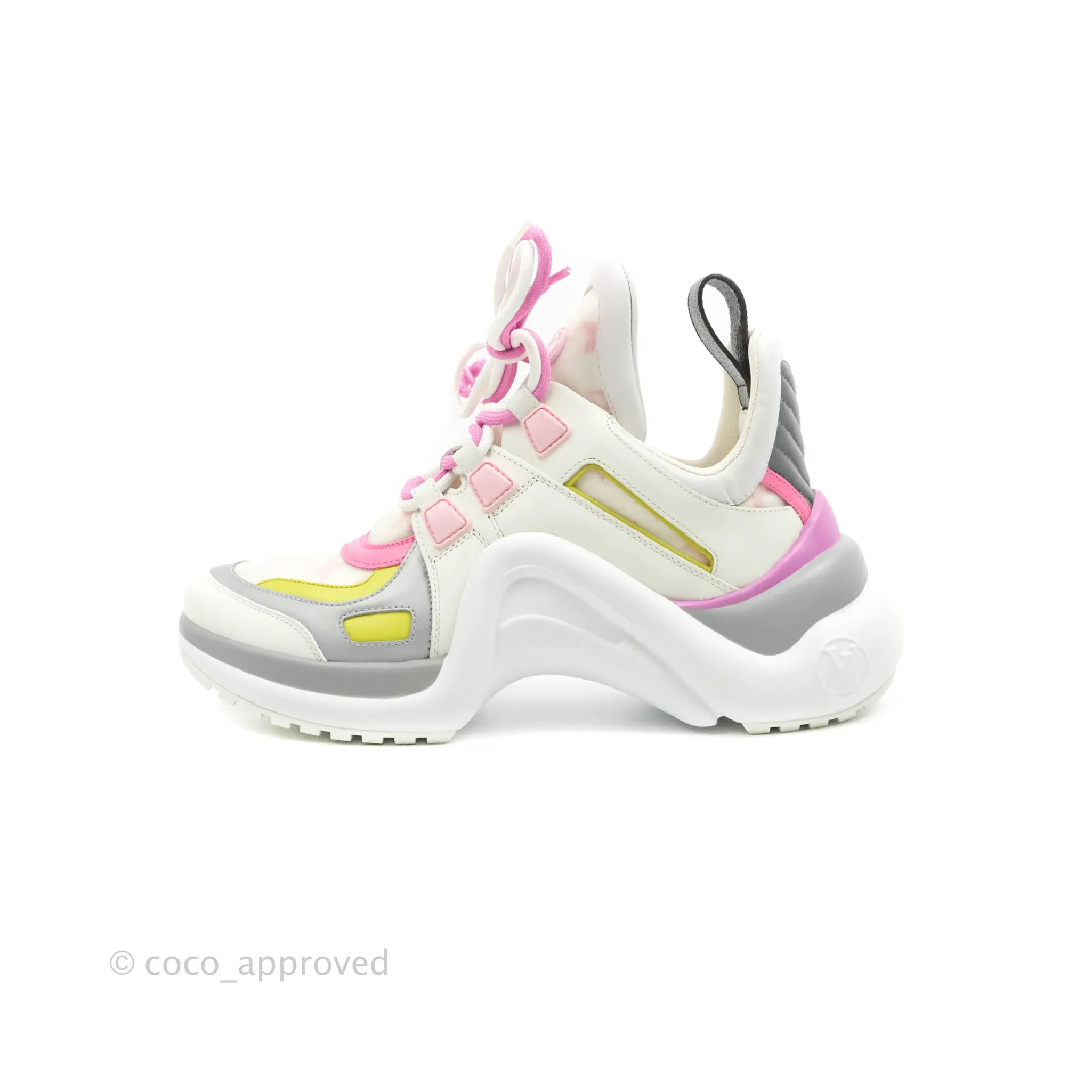 Louis Vuitton Archlight Sneakers Rose Clair Pink & White Size 38