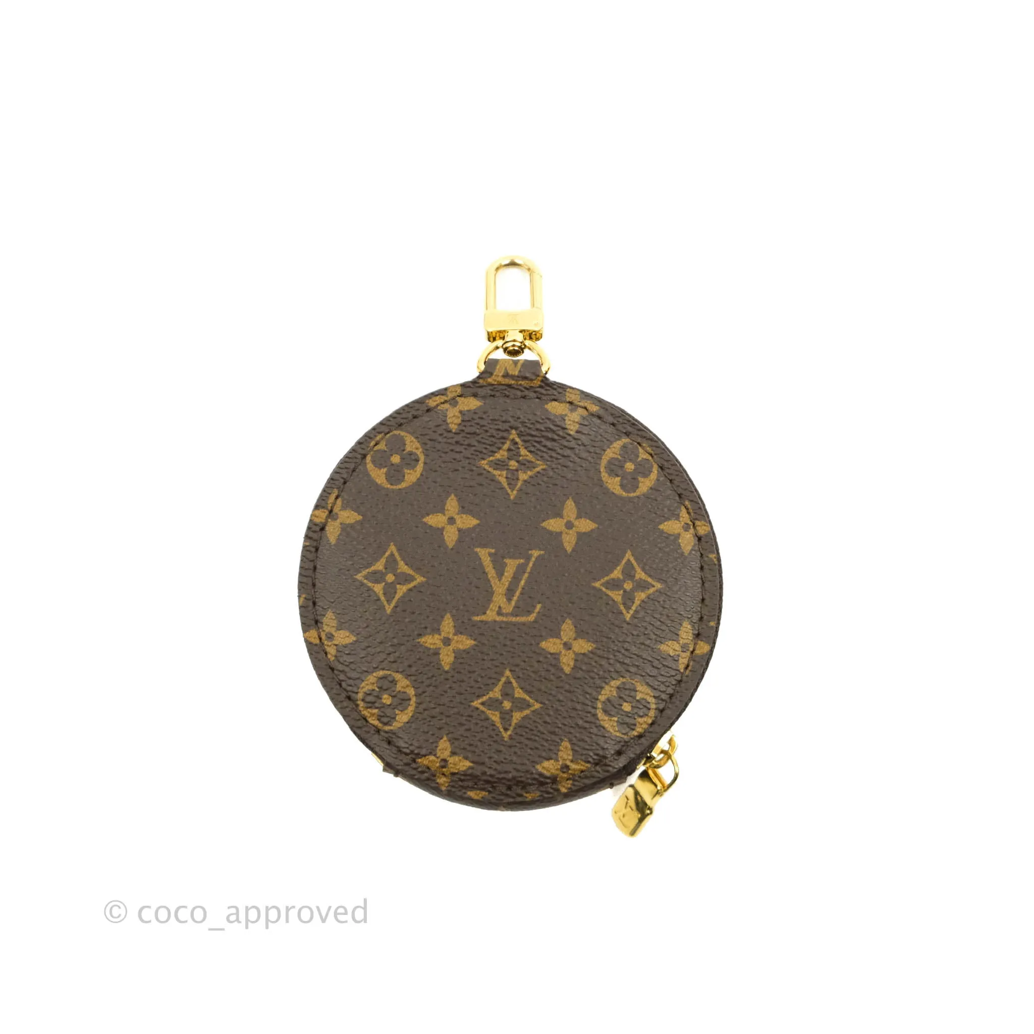 Louis Vuitton Black Jacquard Strap with Monogram Canvas Round Purse