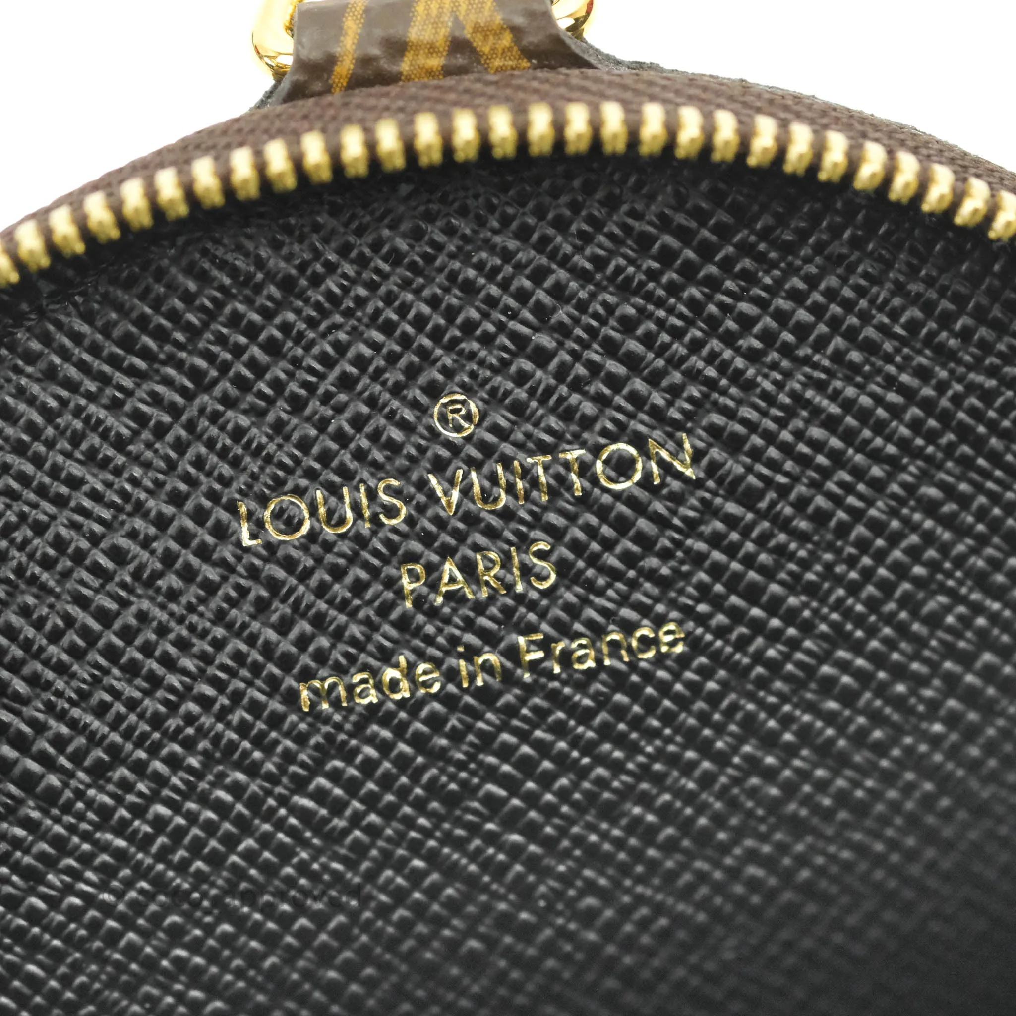 Louis Vuitton Black Jacquard Strap with Monogram Canvas Round Purse