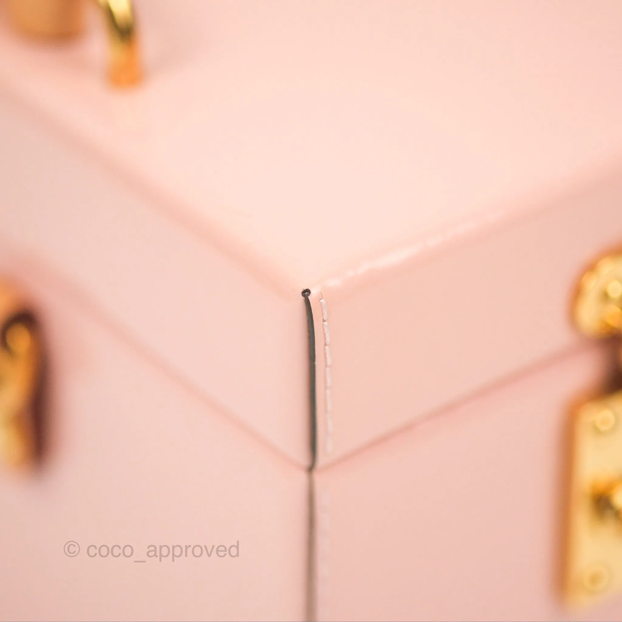 Louis Vuitton Bleecker Box Rose Ballerine Vernis Embossed Monogram