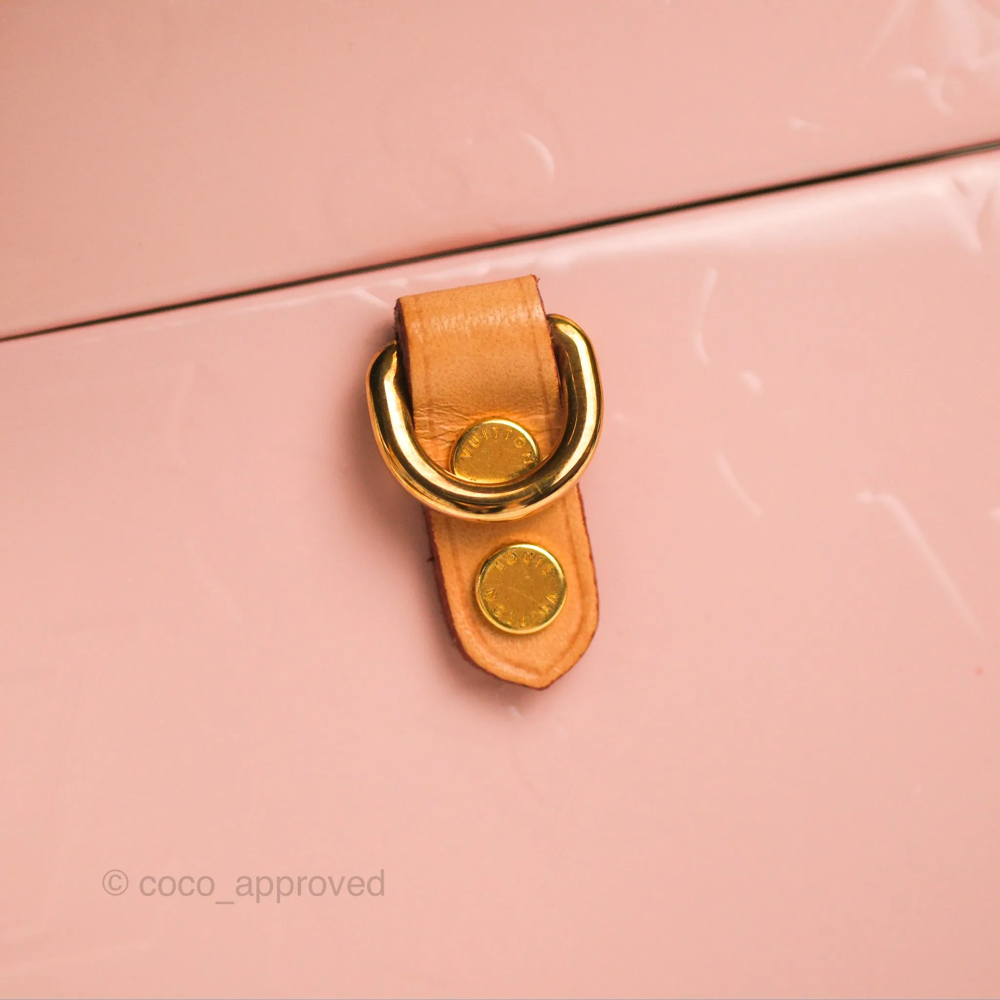 Louis Vuitton Bleecker Box Rose Ballerine Vernis Embossed Monogram