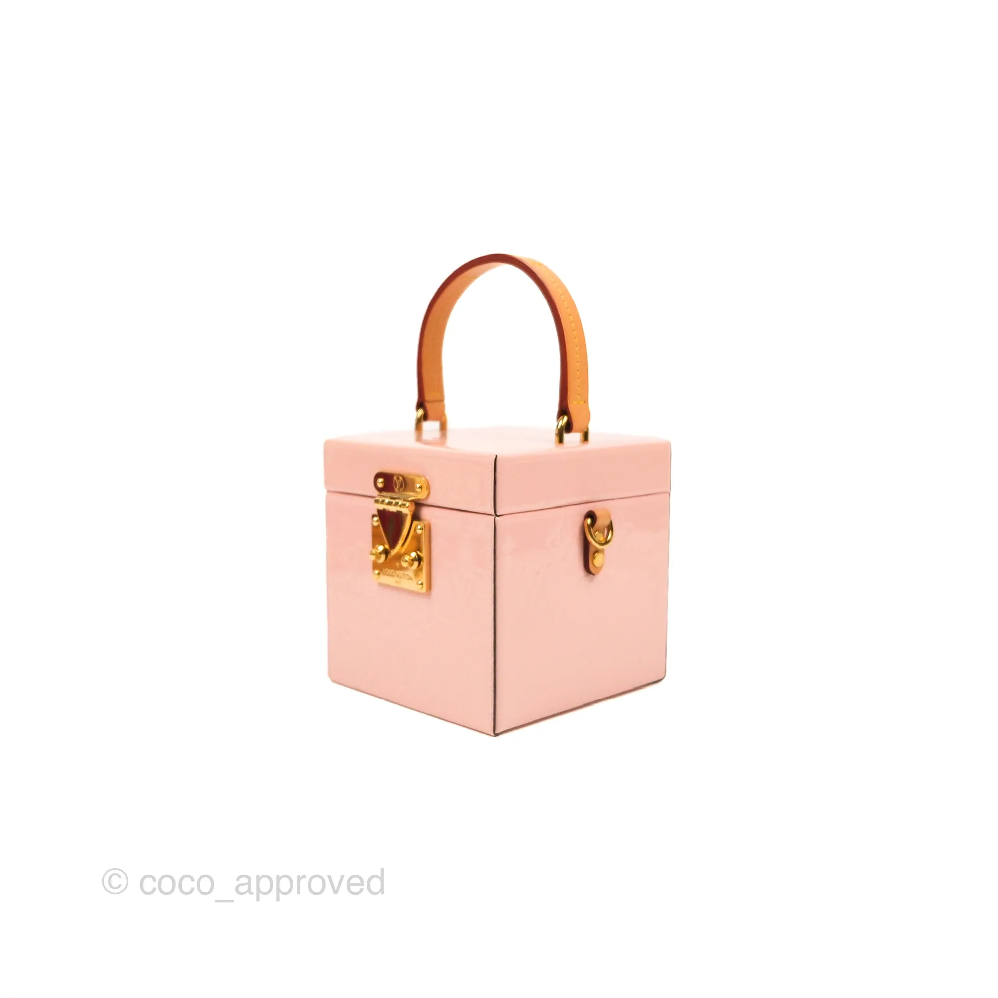 Louis Vuitton Bleecker Box Rose Ballerine Vernis Embossed Monogram