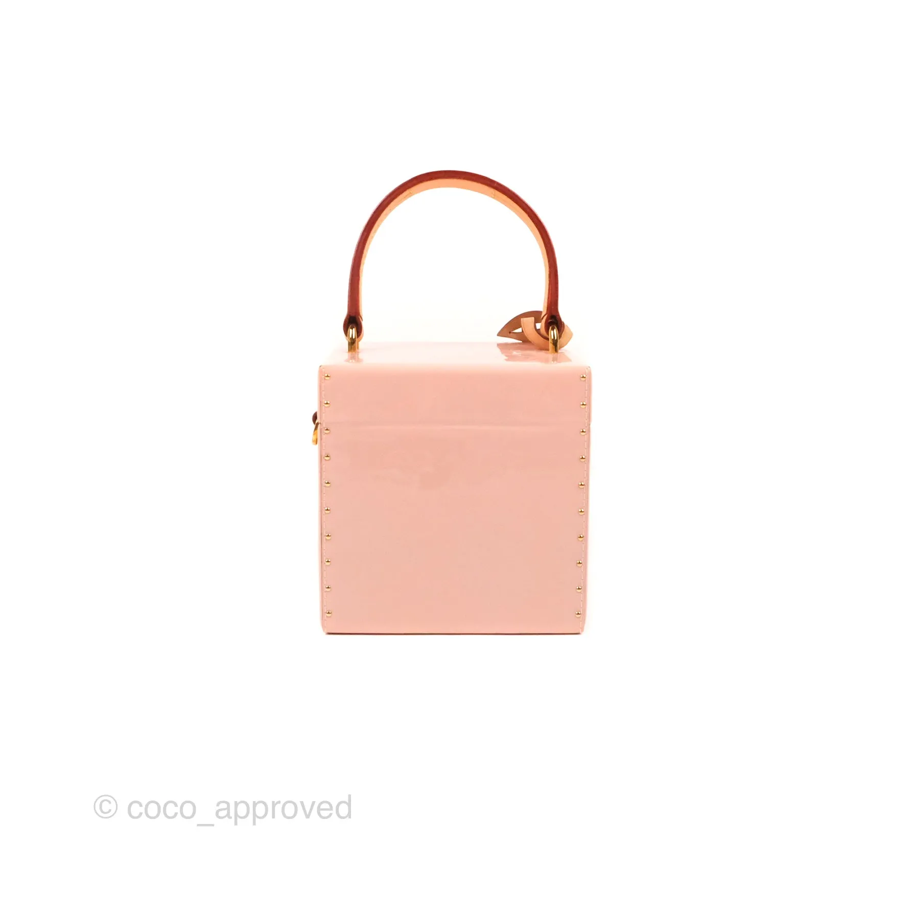 Louis Vuitton Bleecker Box Rose Ballerine Vernis Embossed Monogram
