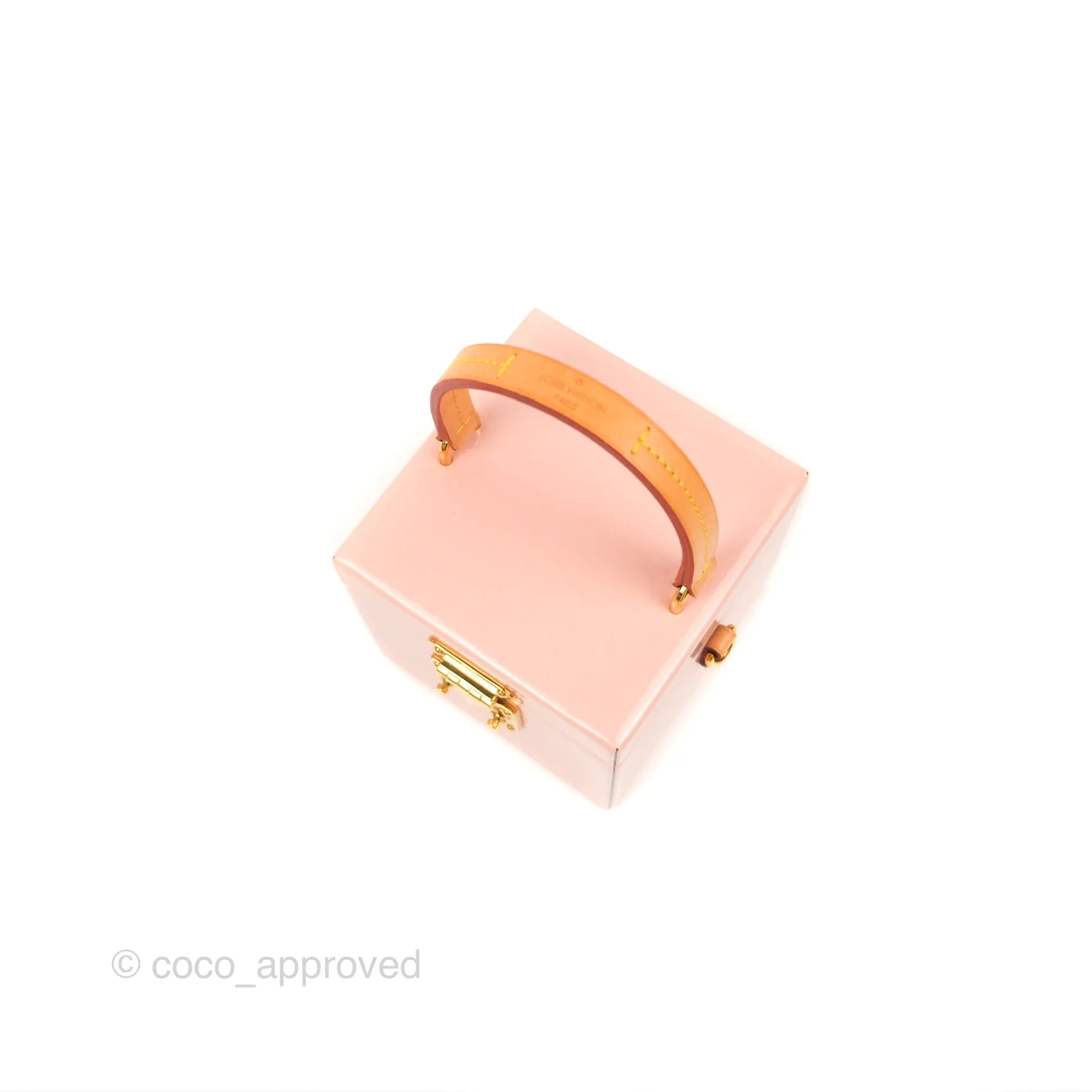 Louis Vuitton Bleecker Box Rose Ballerine Vernis Embossed Monogram