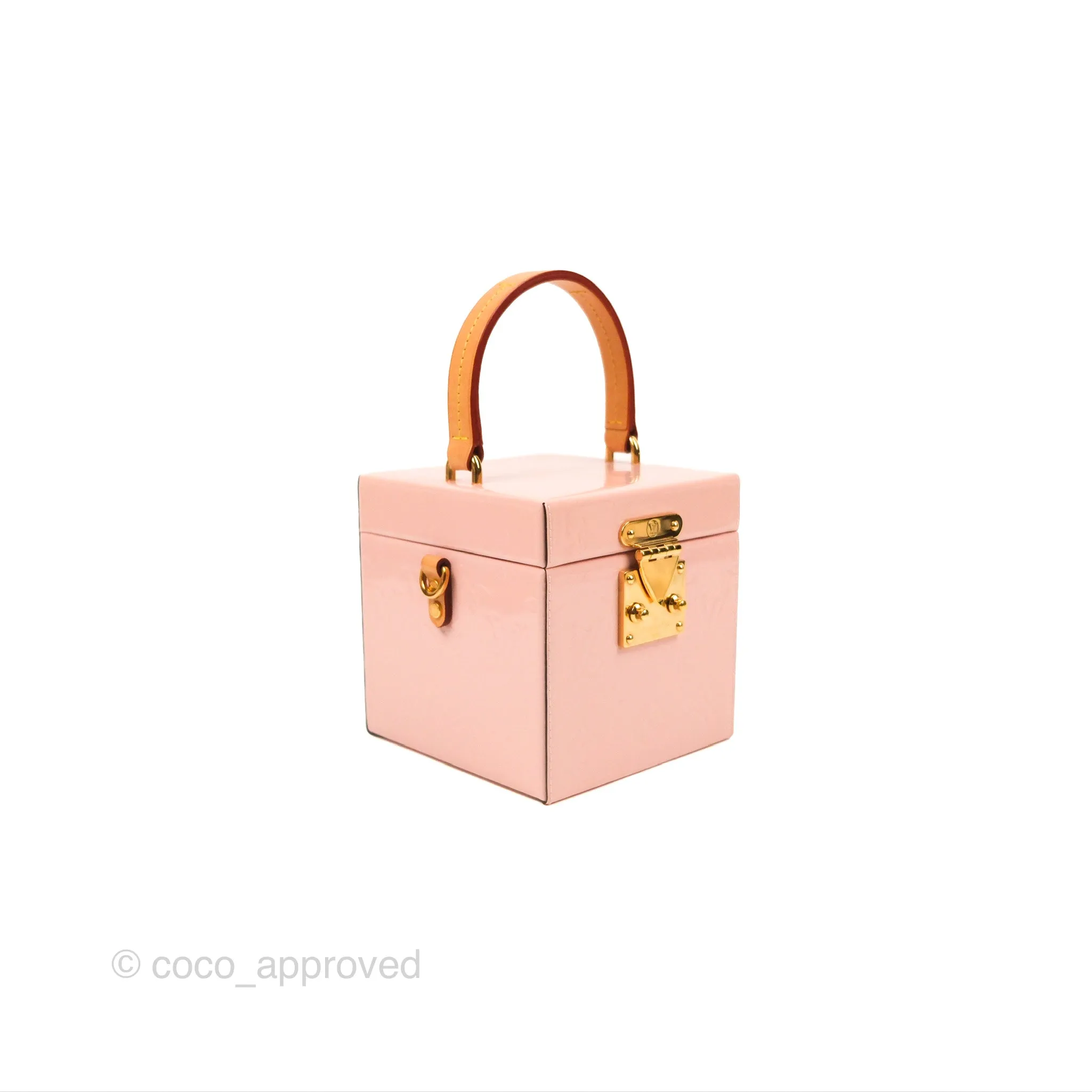 Louis Vuitton Bleecker Box Rose Ballerine Vernis Embossed Monogram