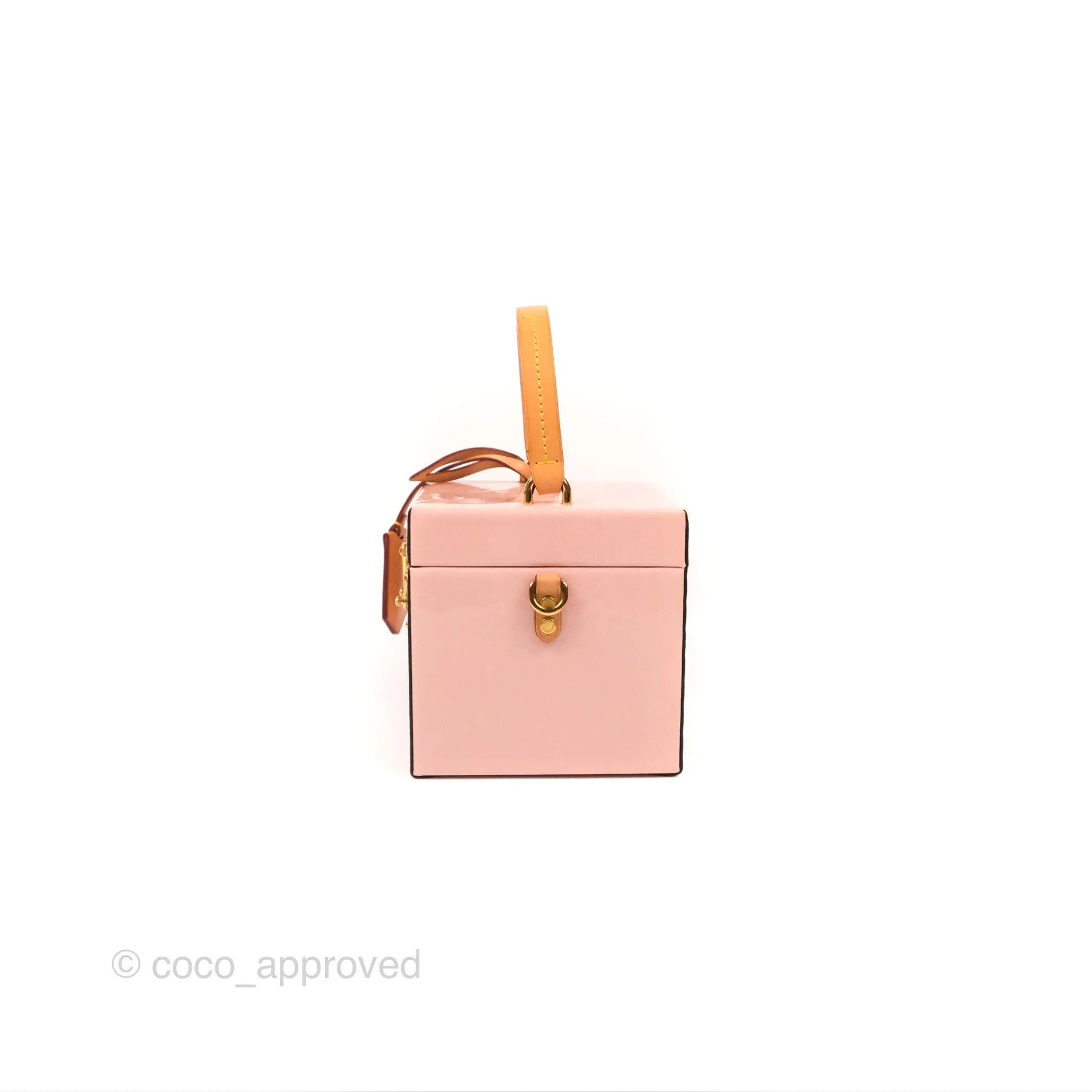 Louis Vuitton Bleecker Box Rose Ballerine Vernis Embossed Monogram