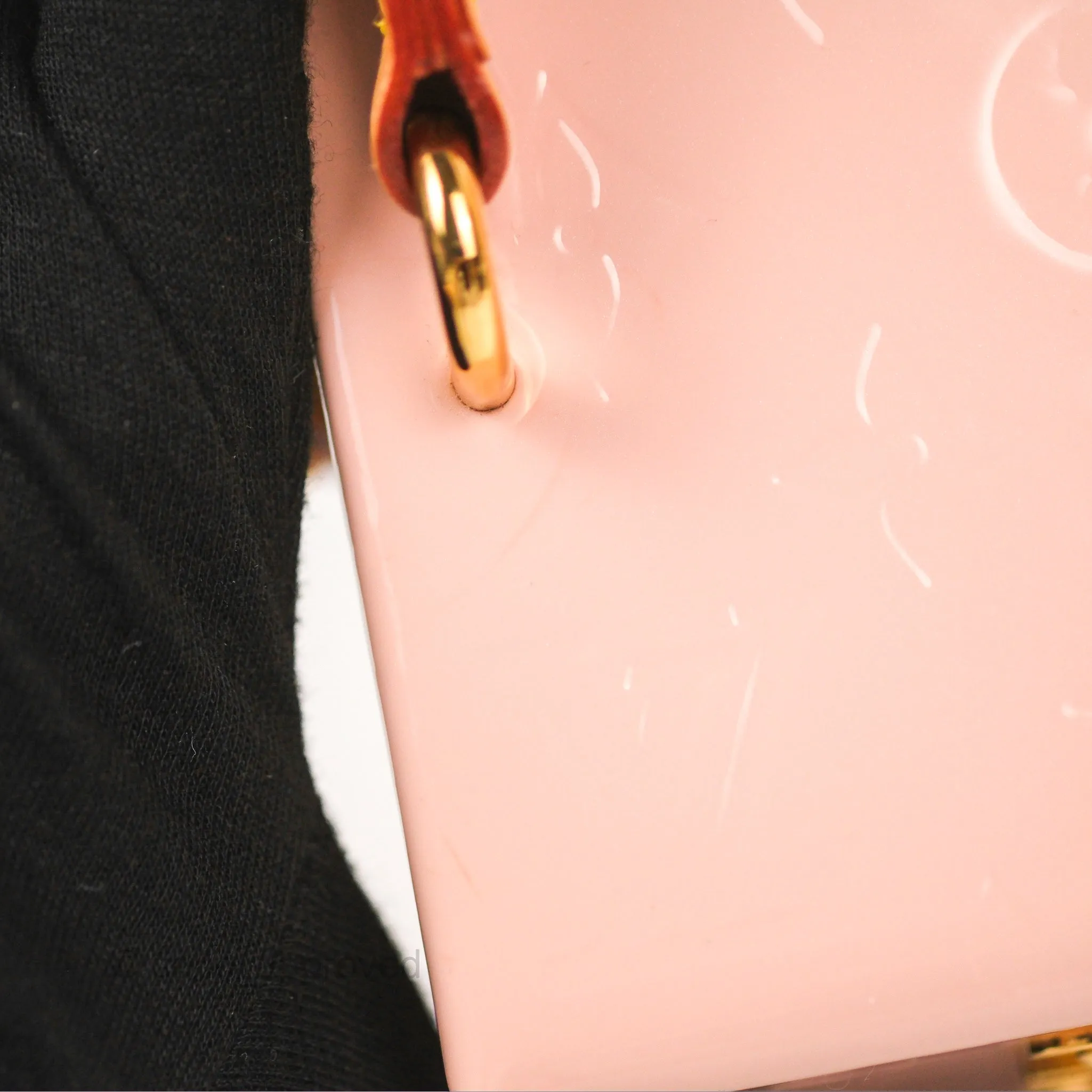 Louis Vuitton Bleecker Box Rose Ballerine Vernis Embossed Monogram
