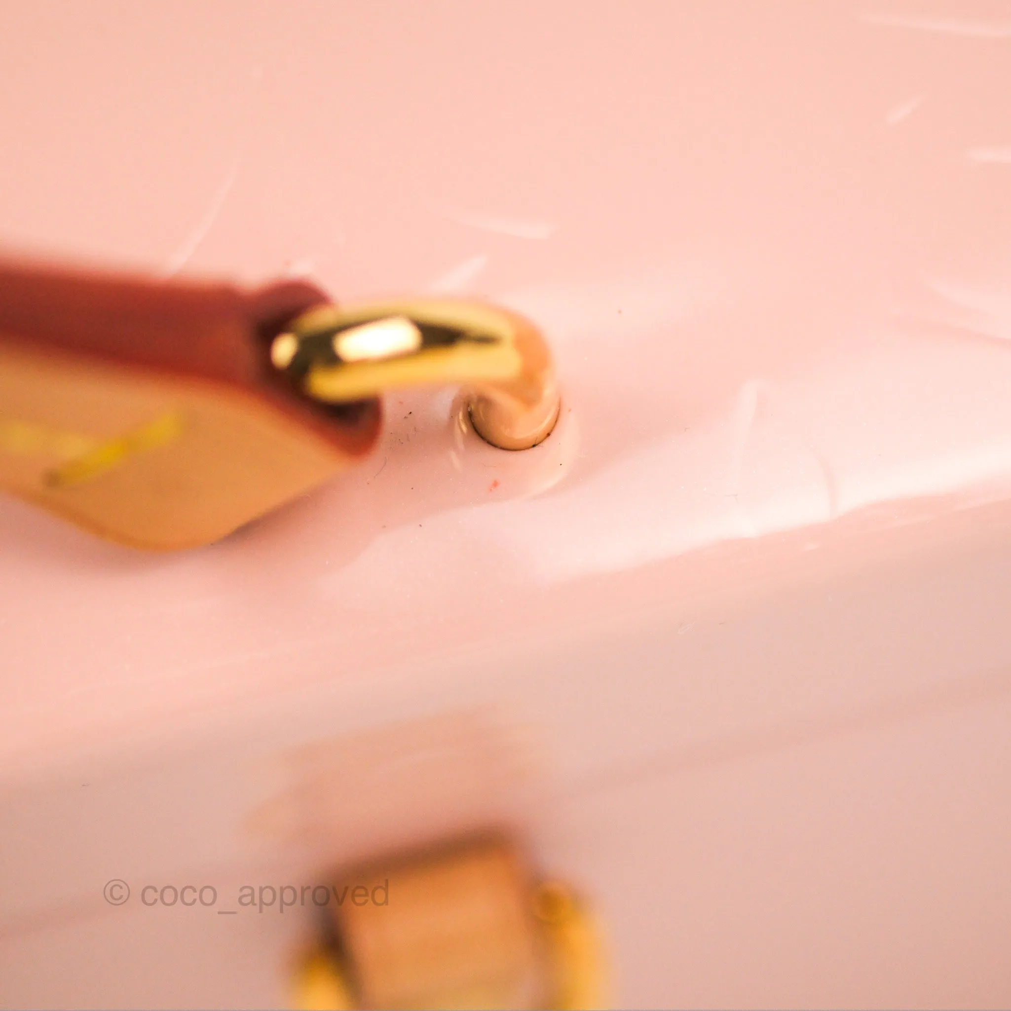 Louis Vuitton Bleecker Box Rose Ballerine Vernis Embossed Monogram