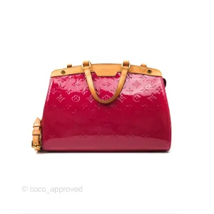 Louis Vuitton Brea MM Red Vernis Patent Monogram
