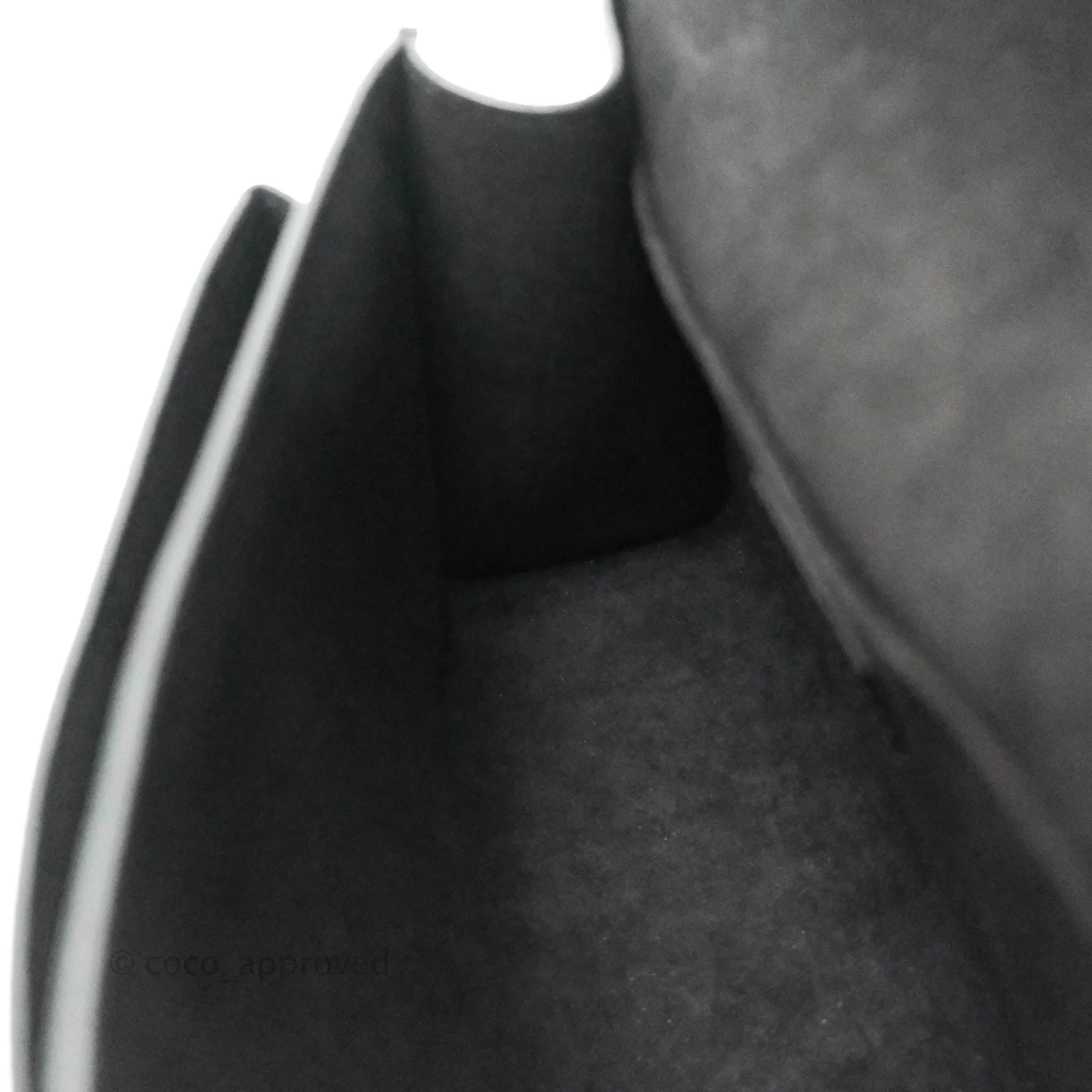 Louis Vuitton Calfskin My Lockme BB Bag Black Silver Hardware