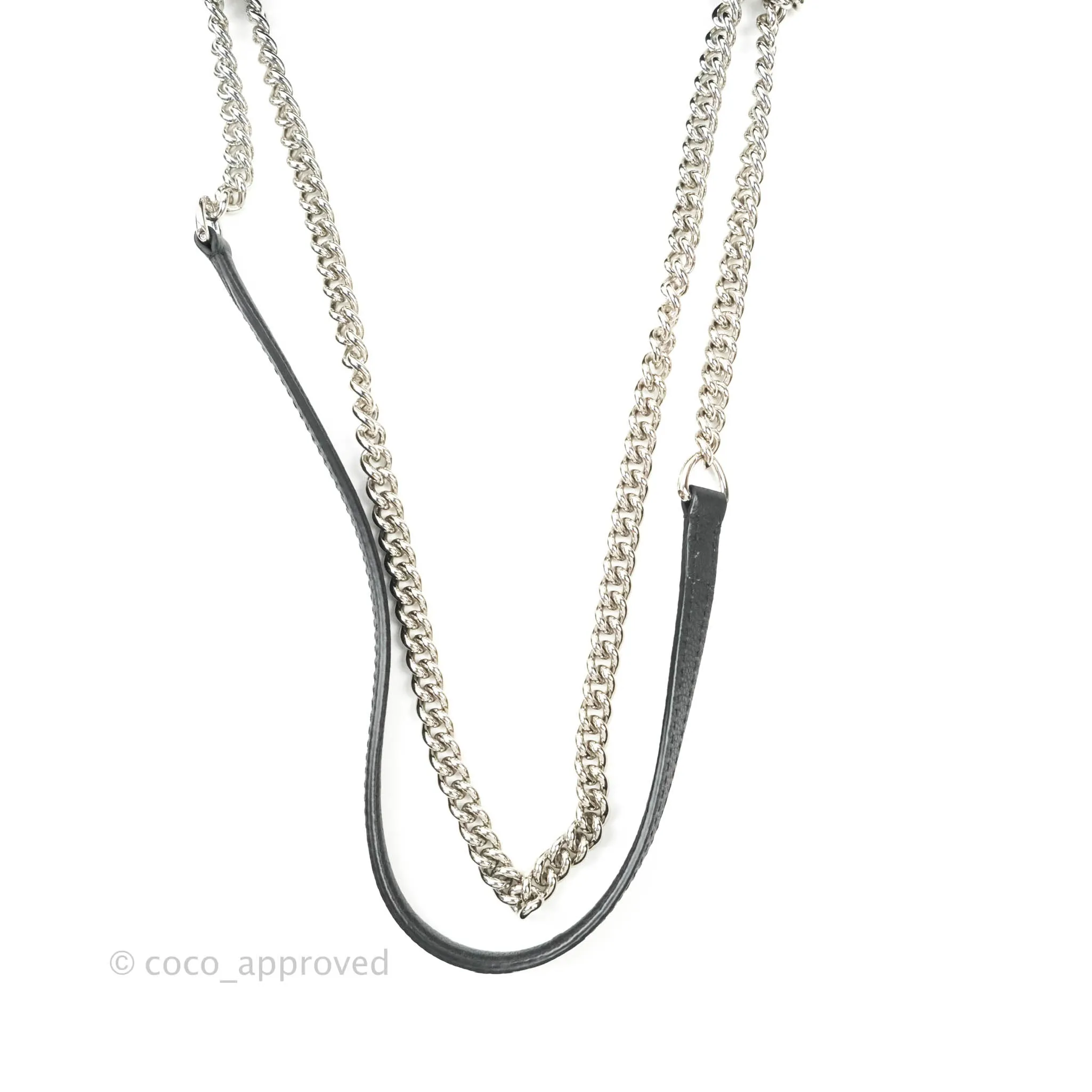 Louis Vuitton Calfskin My Lockme BB Bag Black Silver Hardware