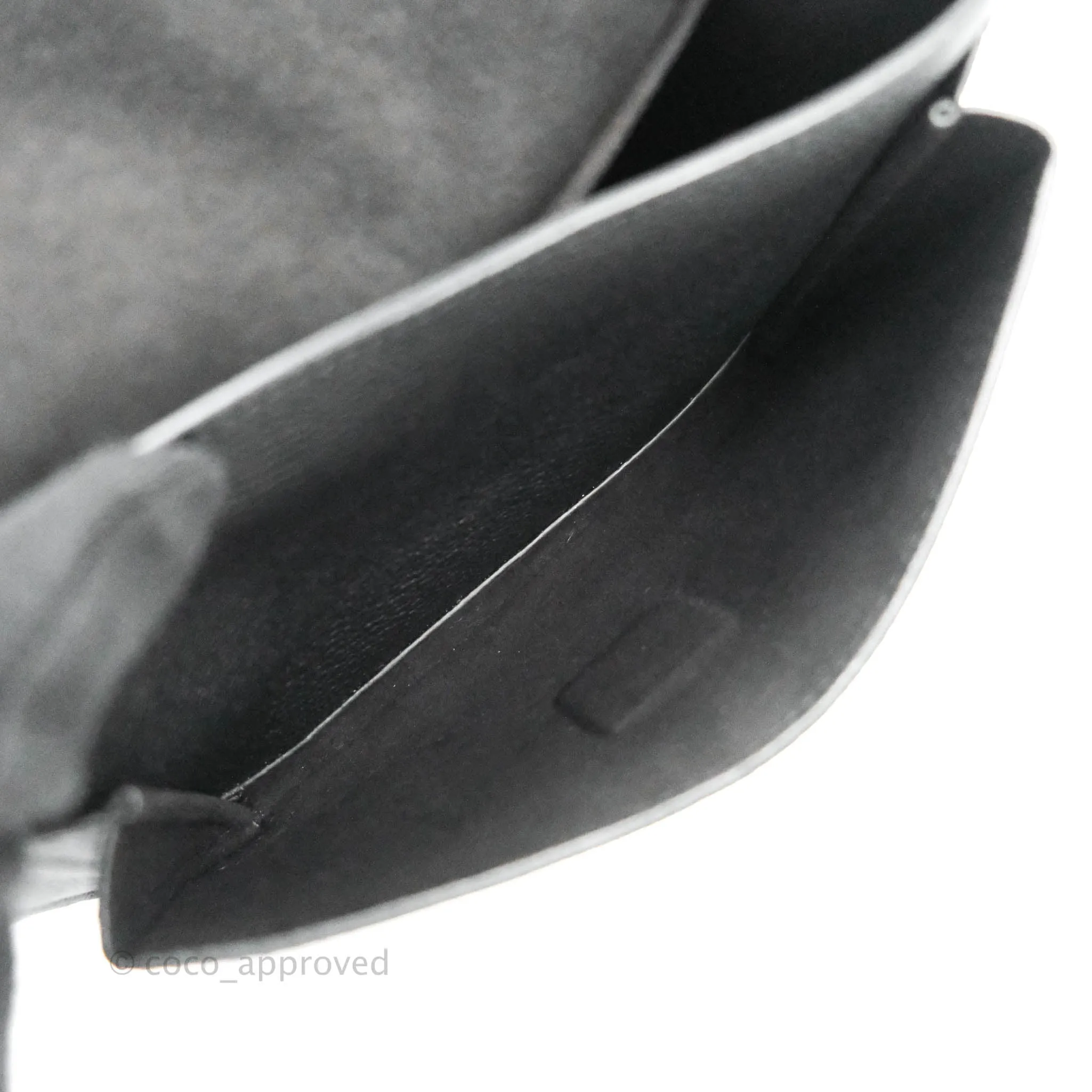 Louis Vuitton Calfskin My Lockme BB Bag Black Silver Hardware